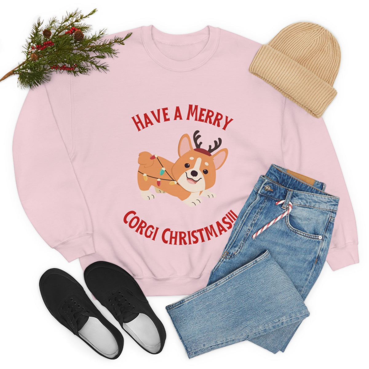 Have A Merry Corgi Christmas Unisex Heavy Blend™ Crewneck Sweatshirt