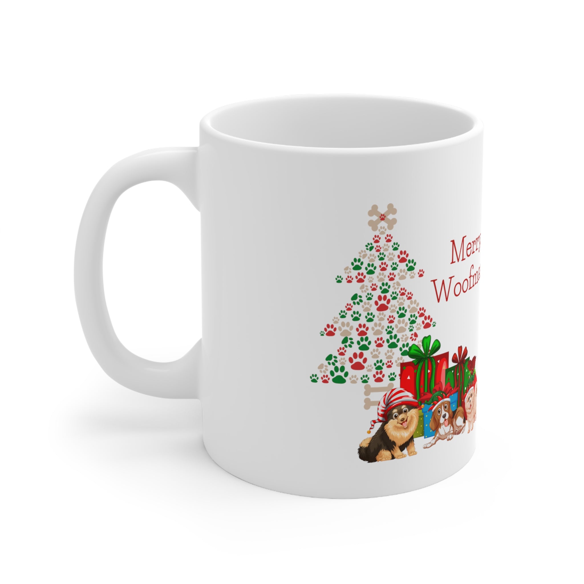 Merry Woolfmas Ceramic Mug 11oz