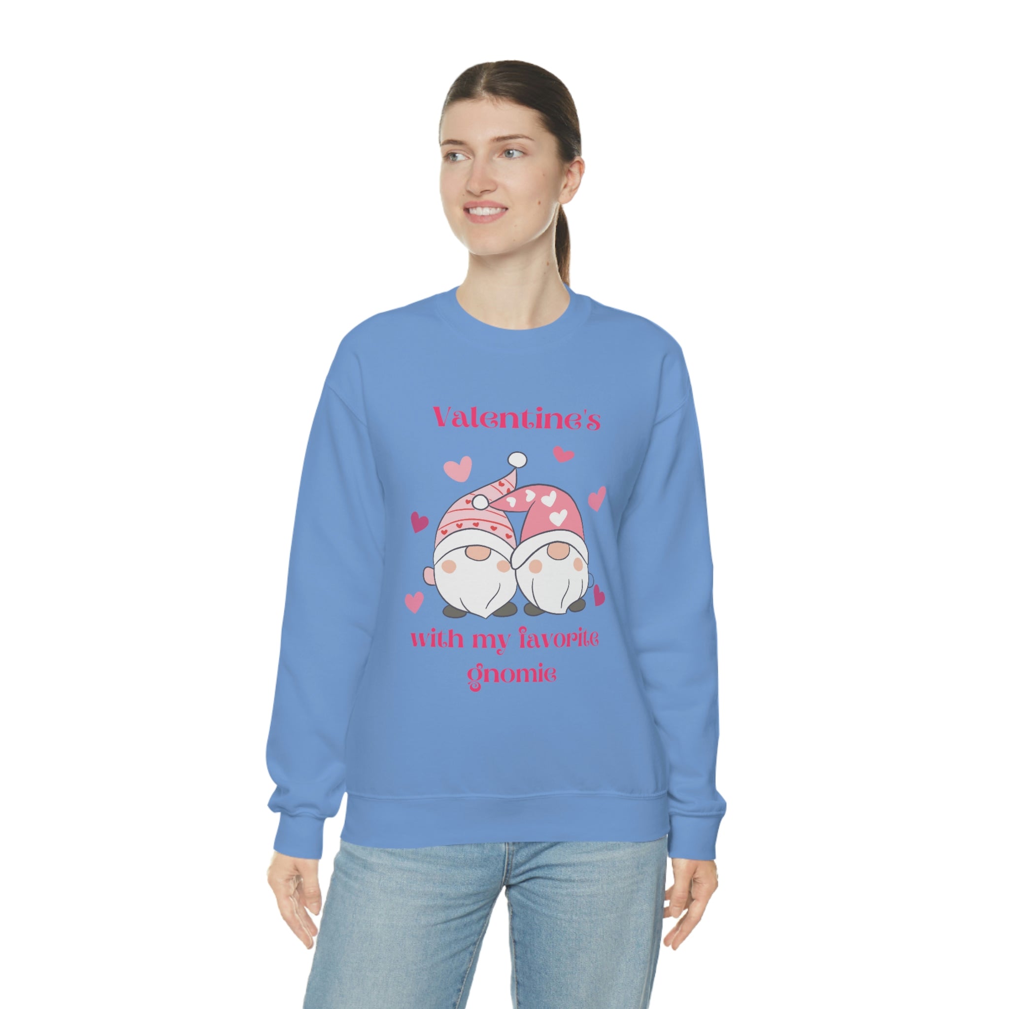 Valentine's With My Favorite Gnomie Unisex Heavy Blend™ Crewneck Sweatshirt