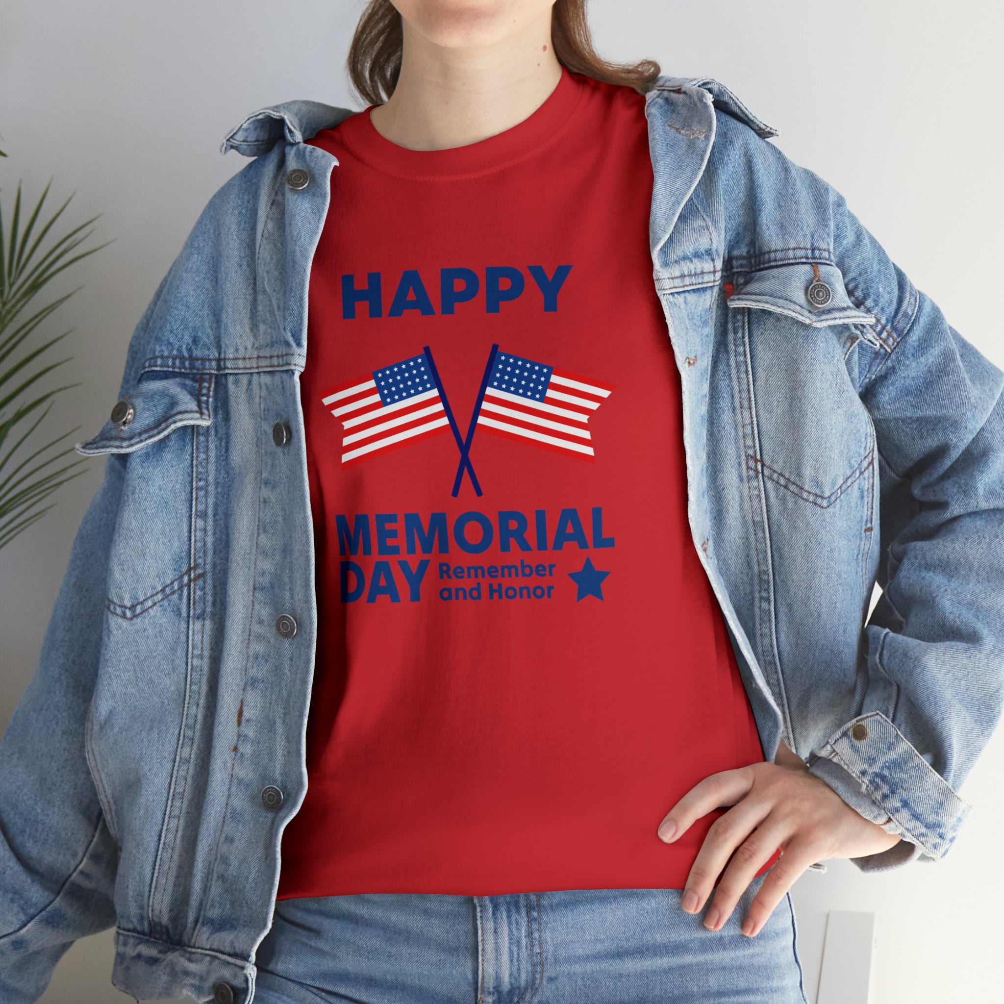 Happy Memorial Day Unisex Heavy Cotton Tee