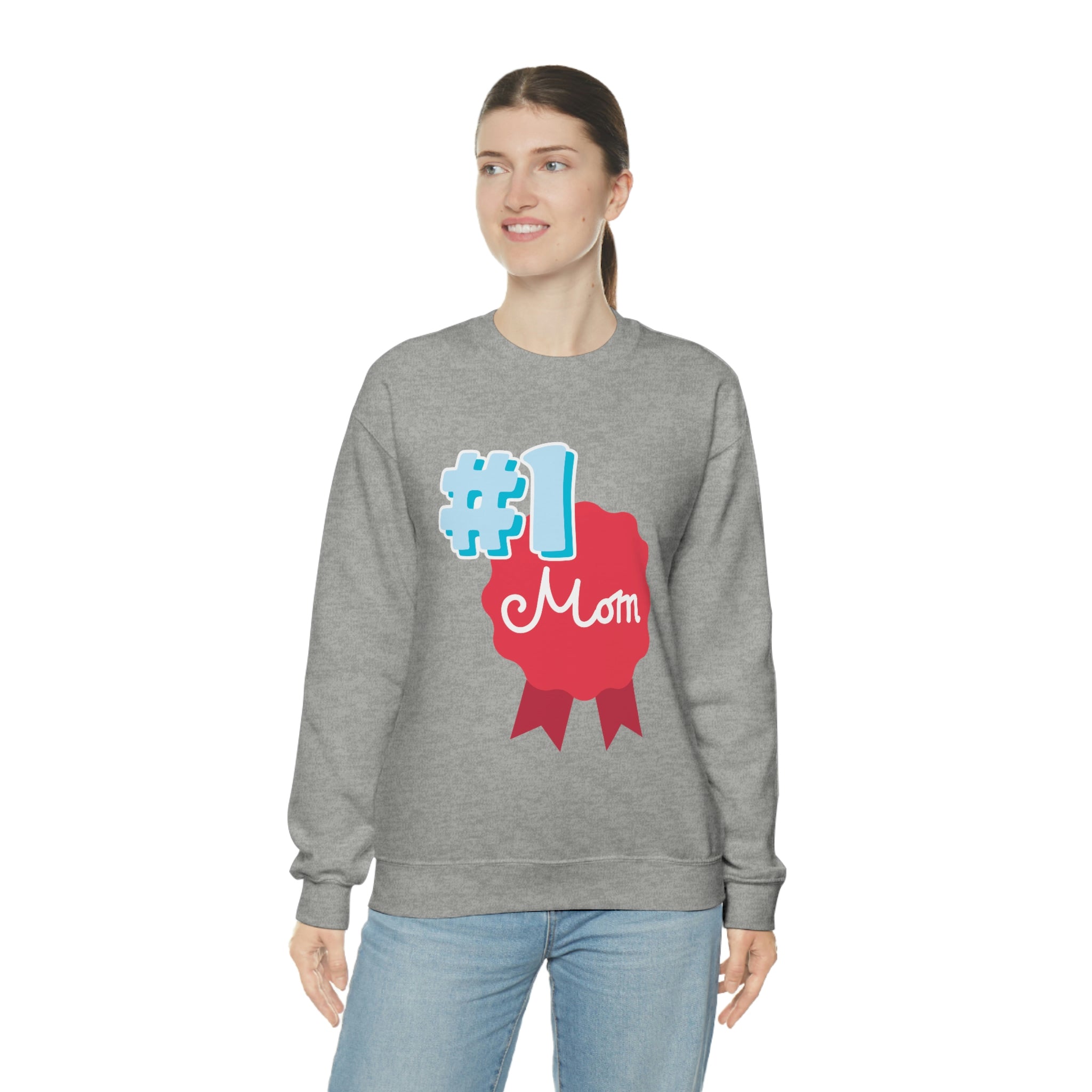 Mom You're No.1 Unisex Heavy Blend™ Crewneck Sweatshirt