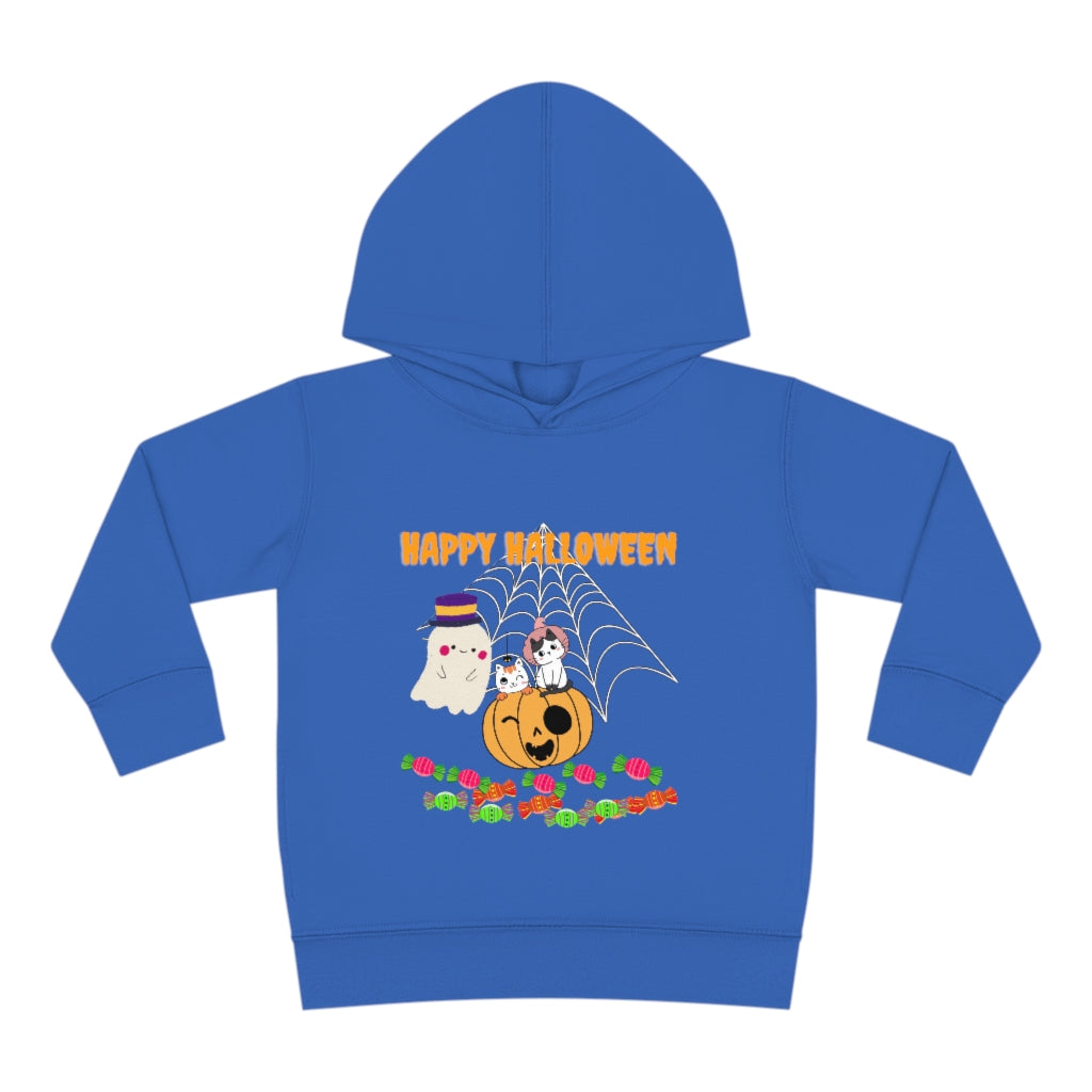 Happy Halloween Little Cats Toddler Pullover Fleece Hoodie