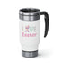 Gnome Love Easter Stainless Steel Travel Mug with Handle, 14oz