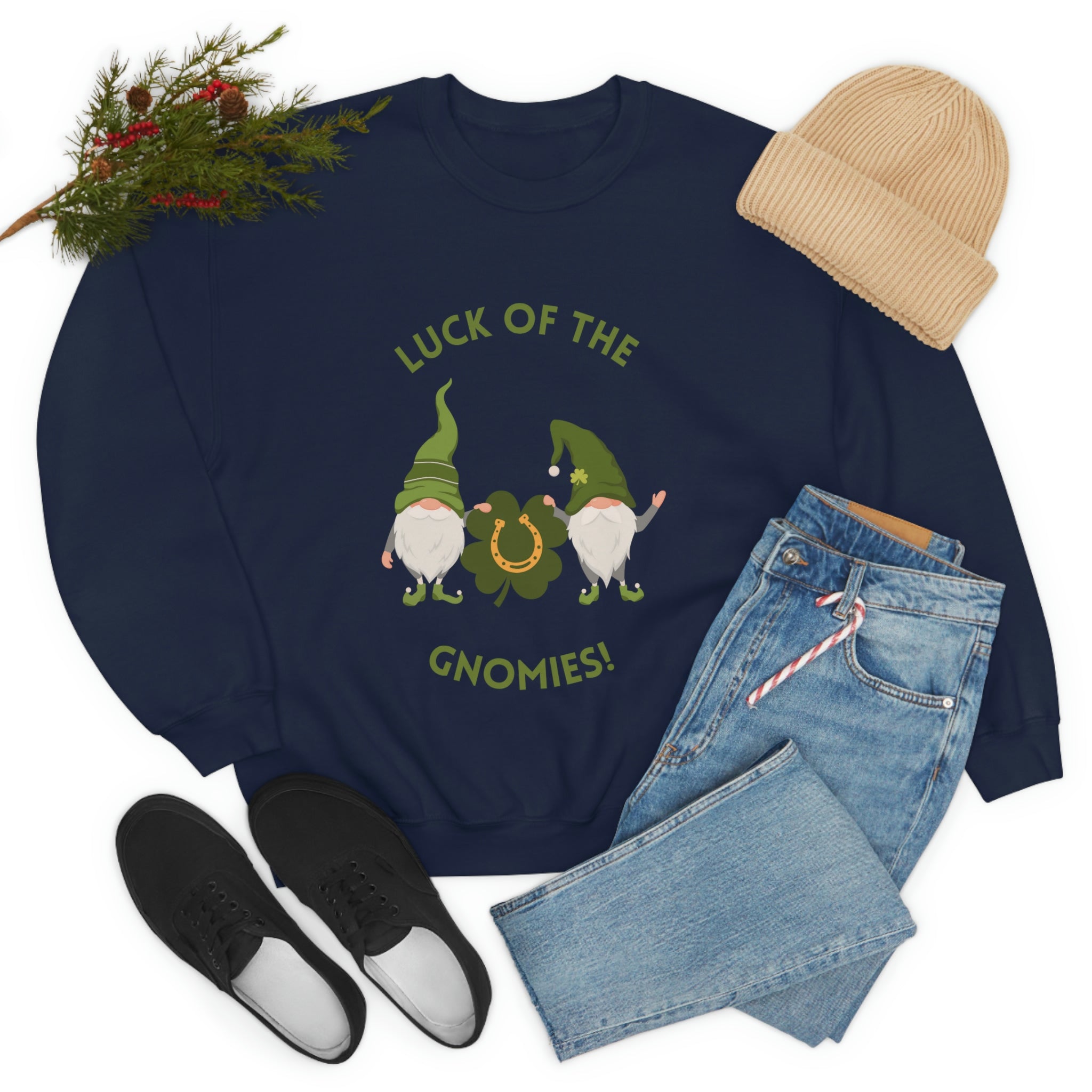 The Luck Of The Gnomies! Unisex Heavy Blend™ Crewneck Sweatshirt