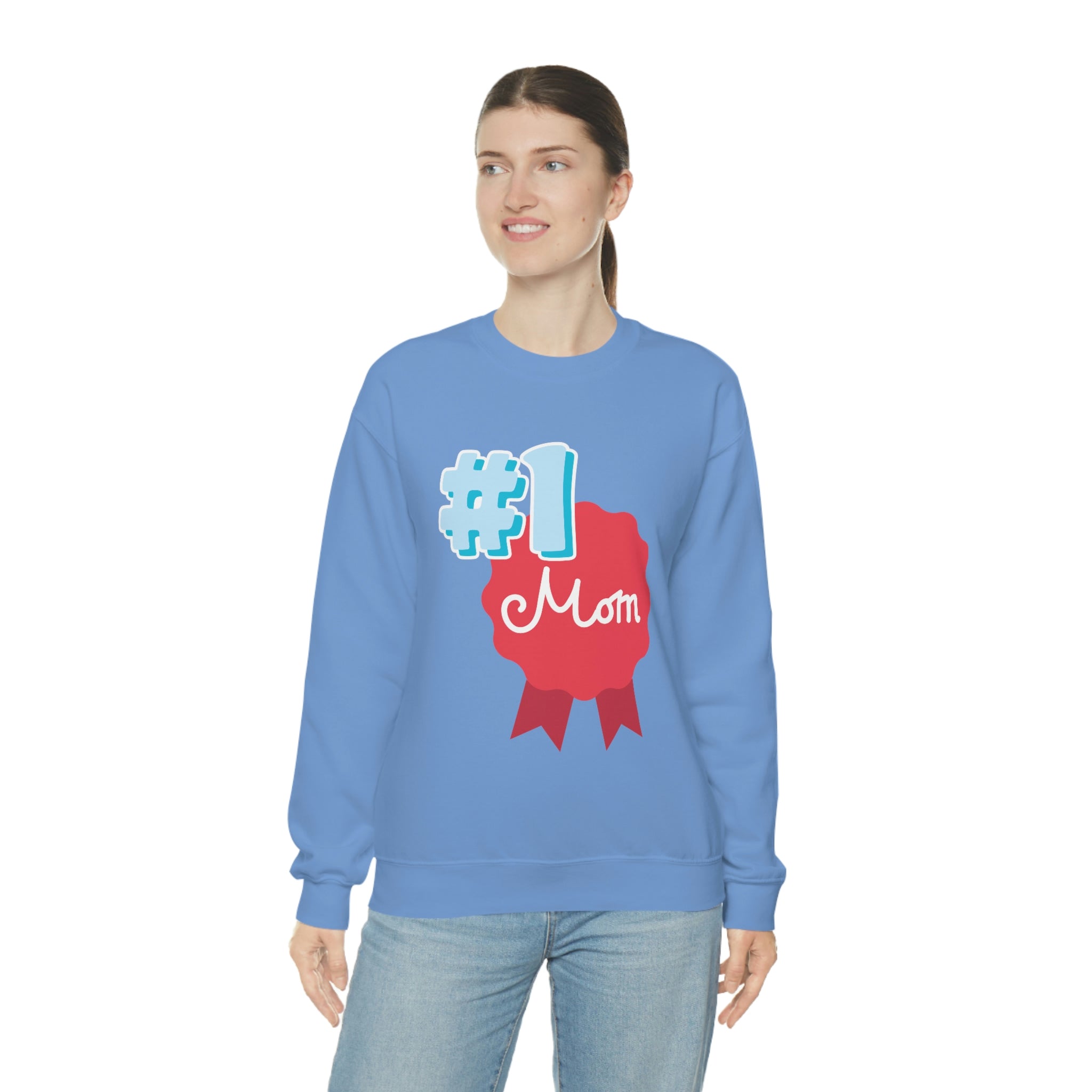 Mom You're No.1 Unisex Heavy Blend™ Crewneck Sweatshirt