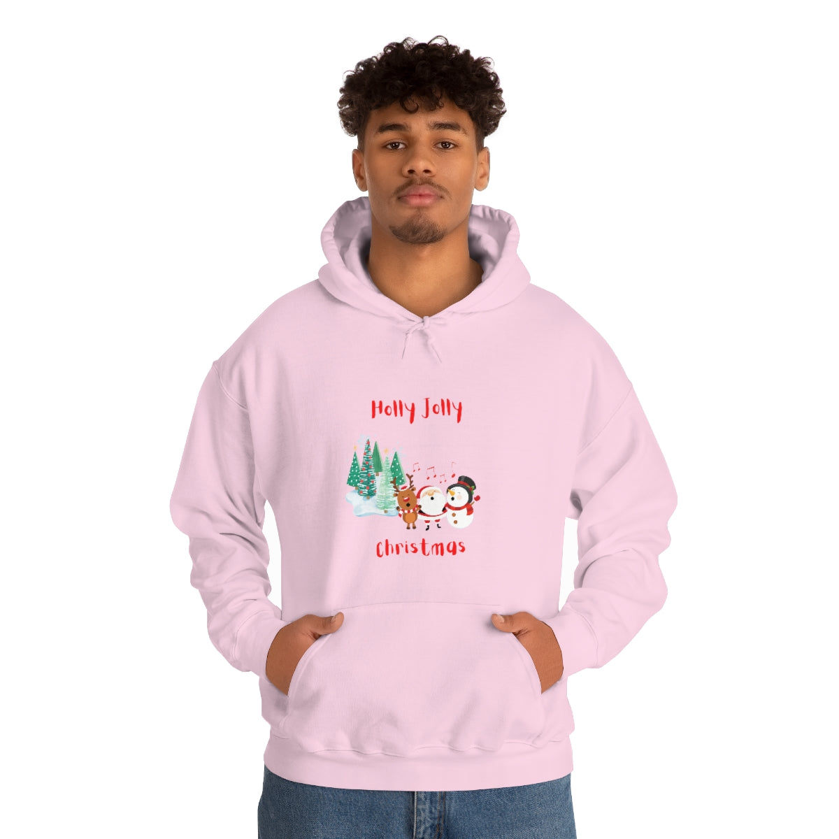 Holly Jolly Christmas Unisex Heavy Blend™ Hooded Sweatshirt