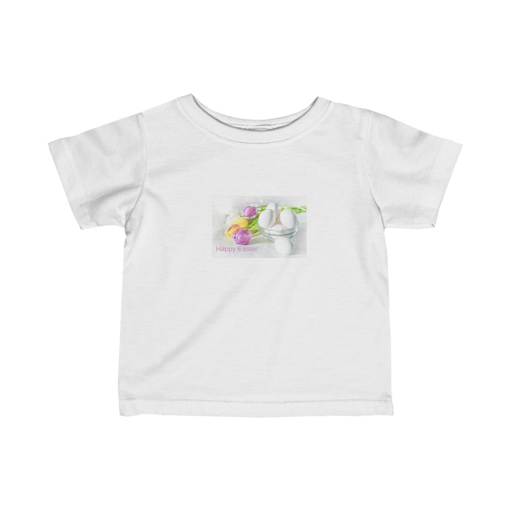 Happy Easter Infant Fine Jersey Tee