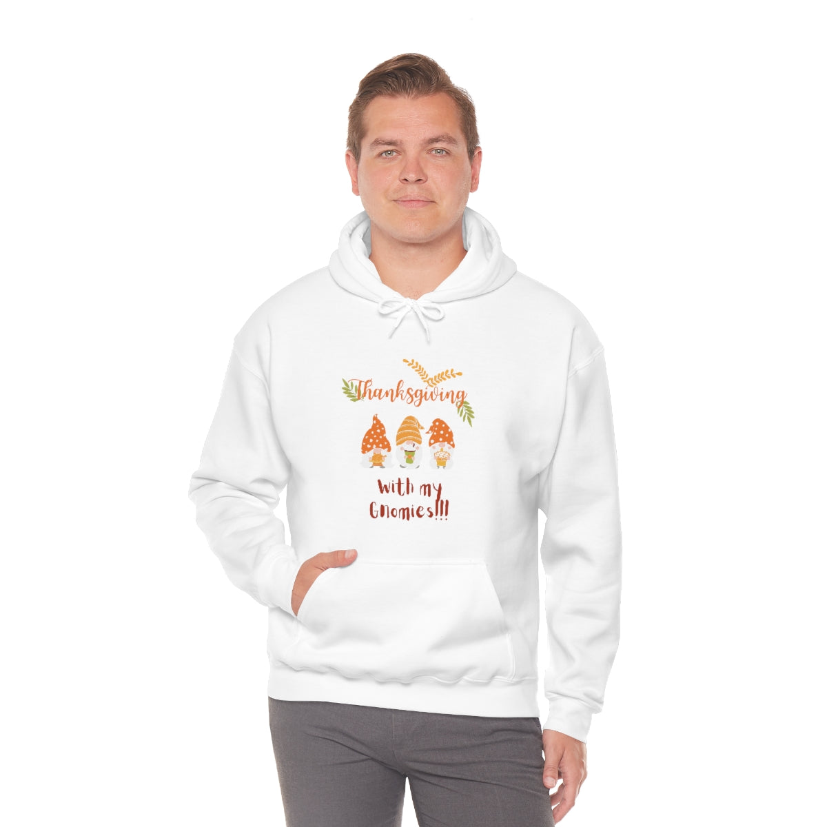 Thanksgiving With My Gnomies Unisex Heavy Blend™ Hooded Sweatshirt