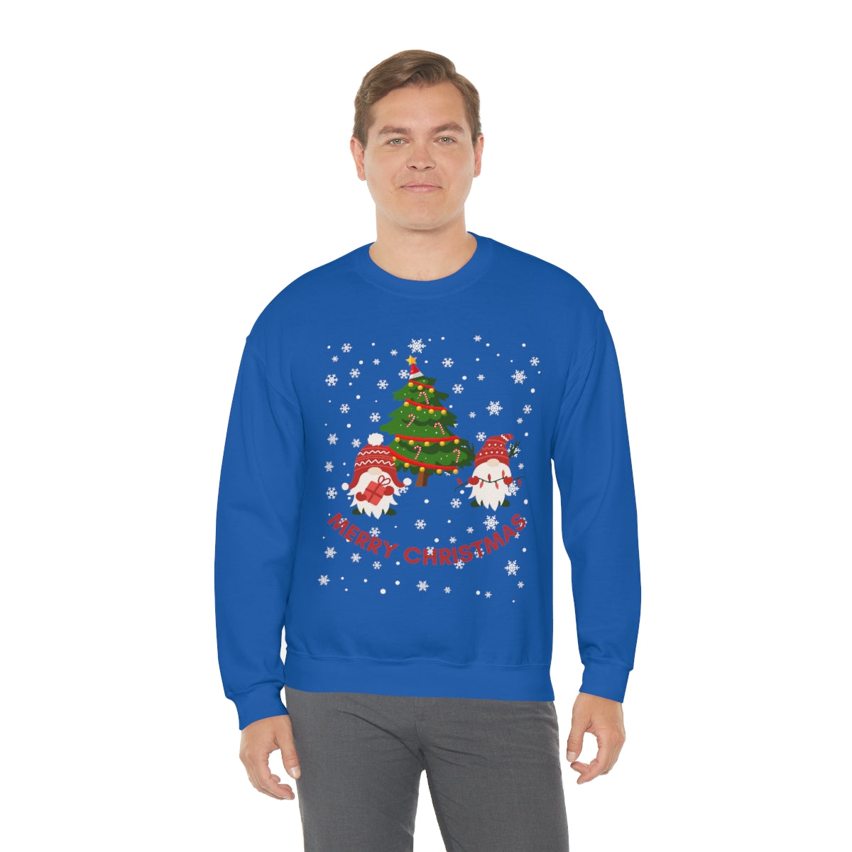 Merry & Bright Holidays Christmas Unisex Heavy Blend™ Crewneck Sweatshirt