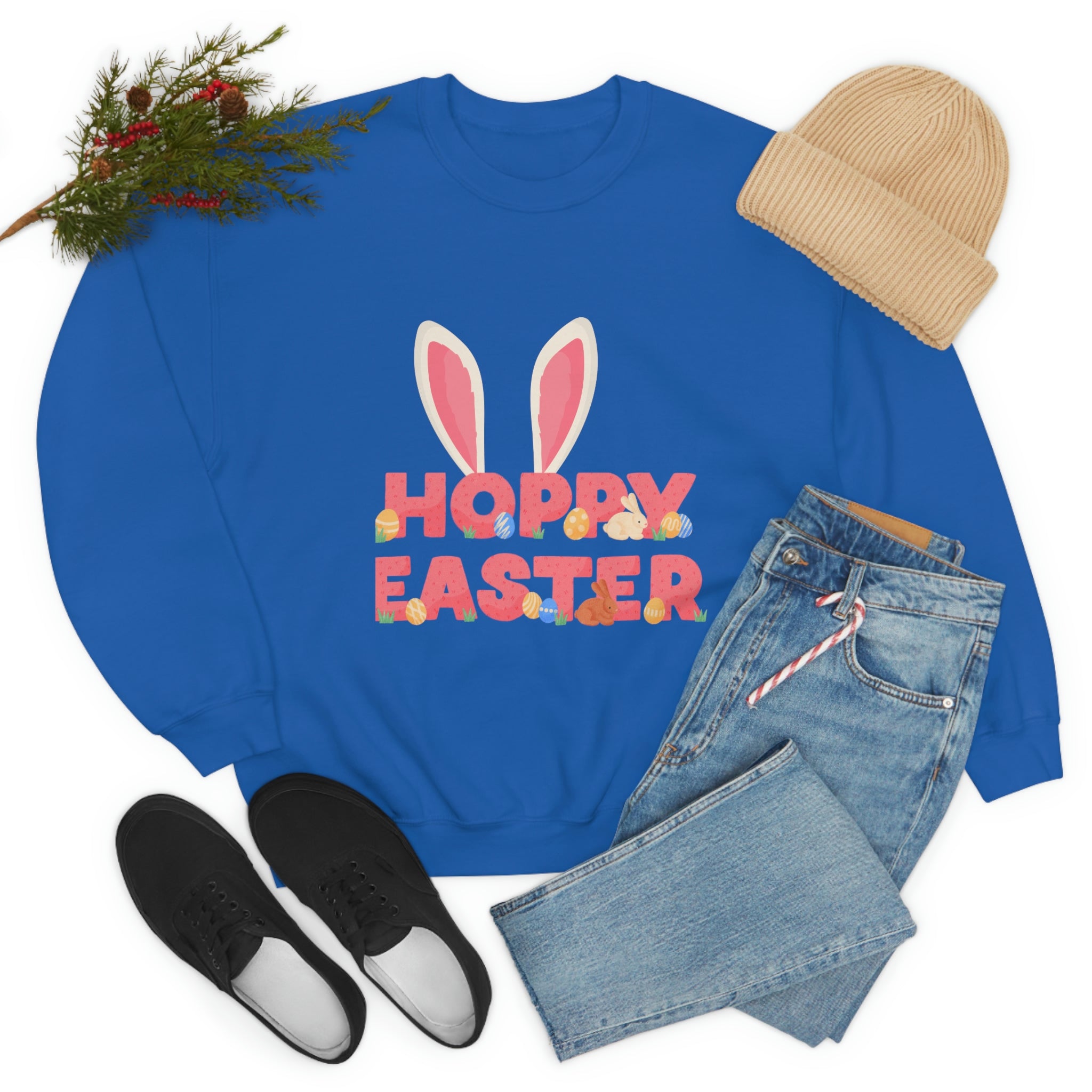 The Hoppy Easter Unisex Heavy Blend™ Crewneck Sweatshirt