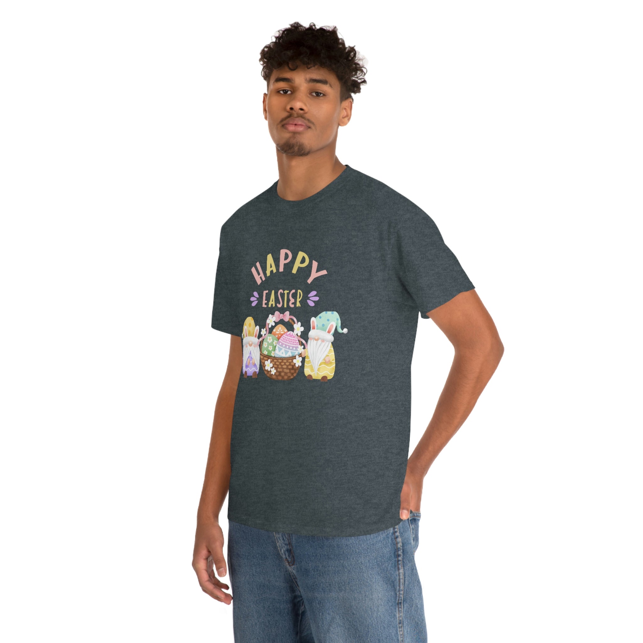 Happy Easter Gnome Unisex Heavy Cotton Tee