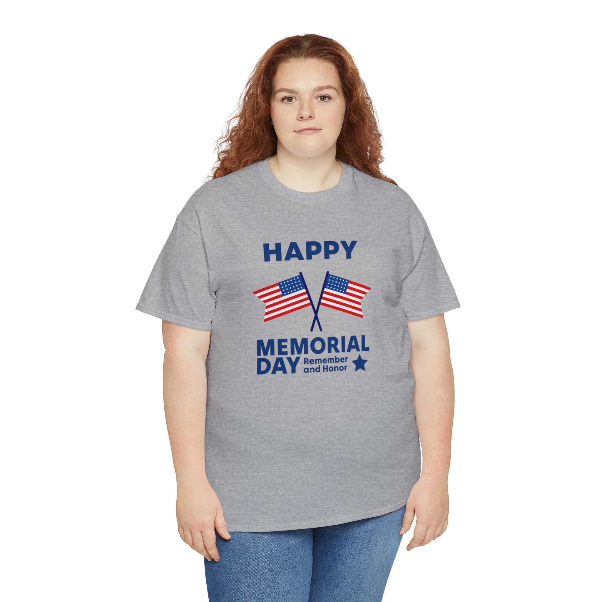 Happy Memorial Day Unisex Heavy Cotton Tee