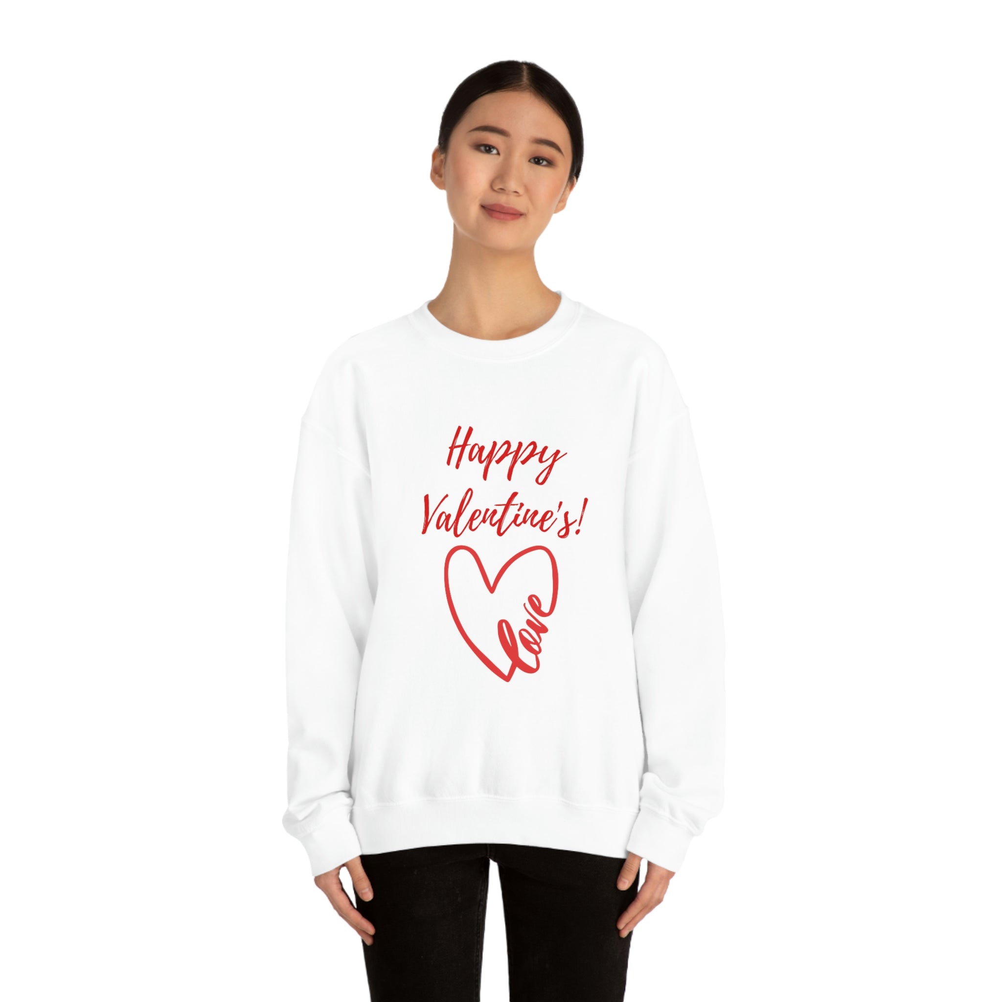 Happy Valentine's Love! Unisex Heavy Blend™ Crewneck Sweatshirt