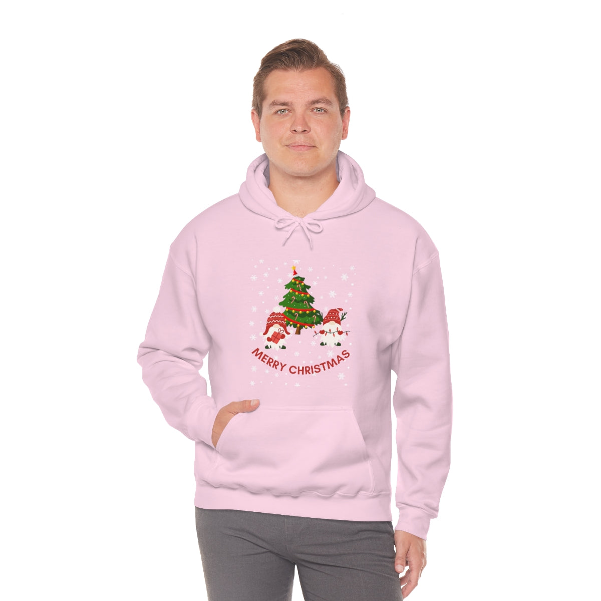 Merry & Bright Holidays Christmas Unisex Heavy Blend™ Hooded Sweatshirt
