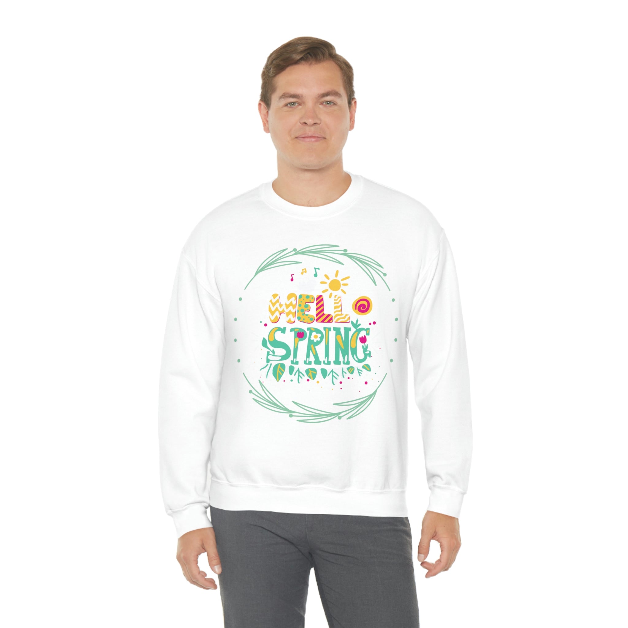 Hello Spring Unisex Heavy Blend™ Crewneck Sweatshirt