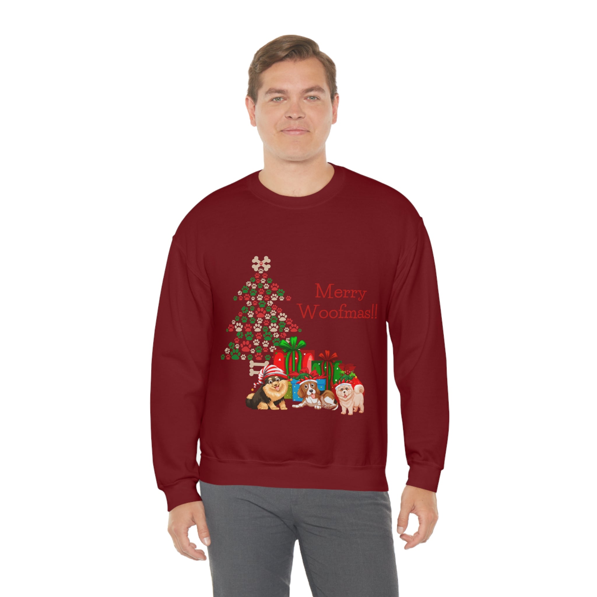 Merry Woolfmas Unisex Heavy Blend™ Crewneck Sweatshirt