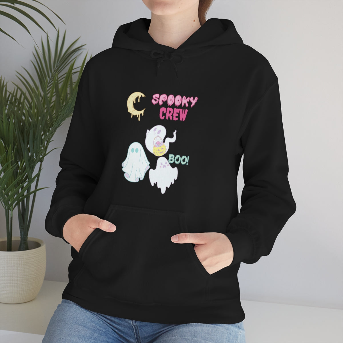 Spooky Crew BOO Unisex Heavy Blend™ Hooded Sweatshirt