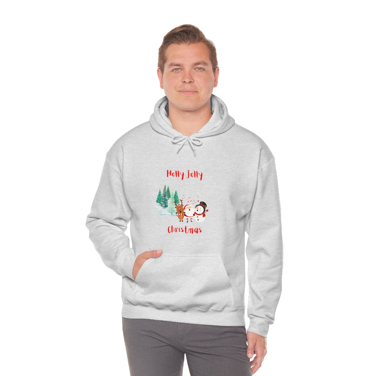 Holly Jolly Christmas Unisex Heavy Blend™ Hooded Sweatshirt