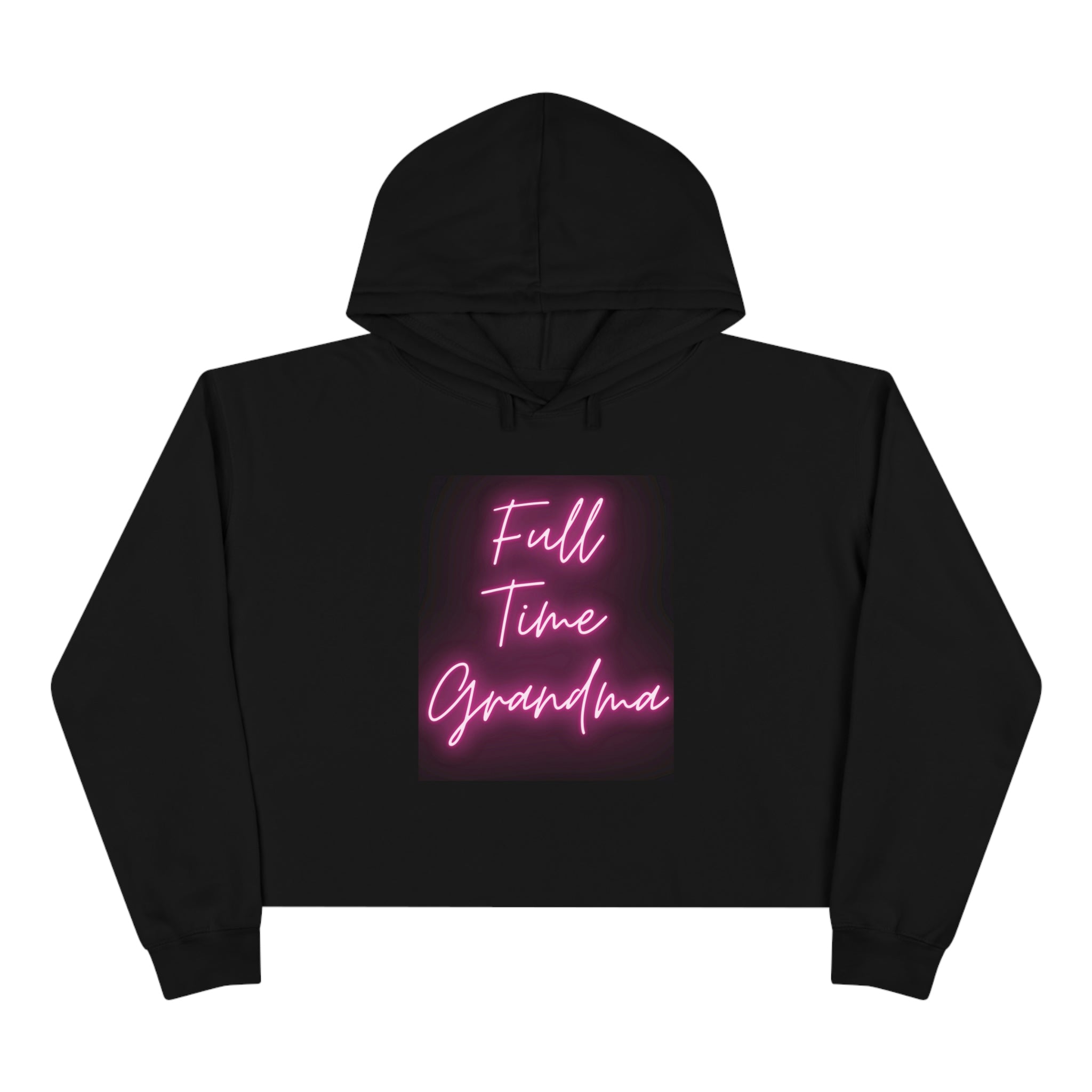 Full Time Grandma Crop Hoodie