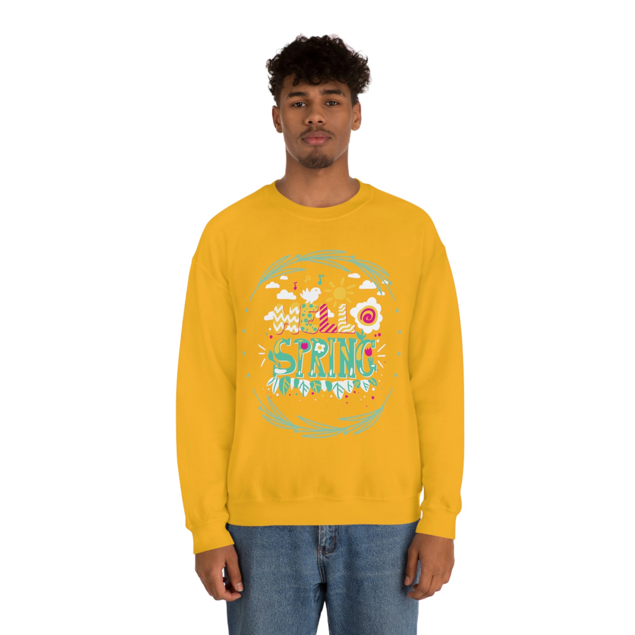 Hello Spring Unisex Heavy Blend™ Crewneck Sweatshirt