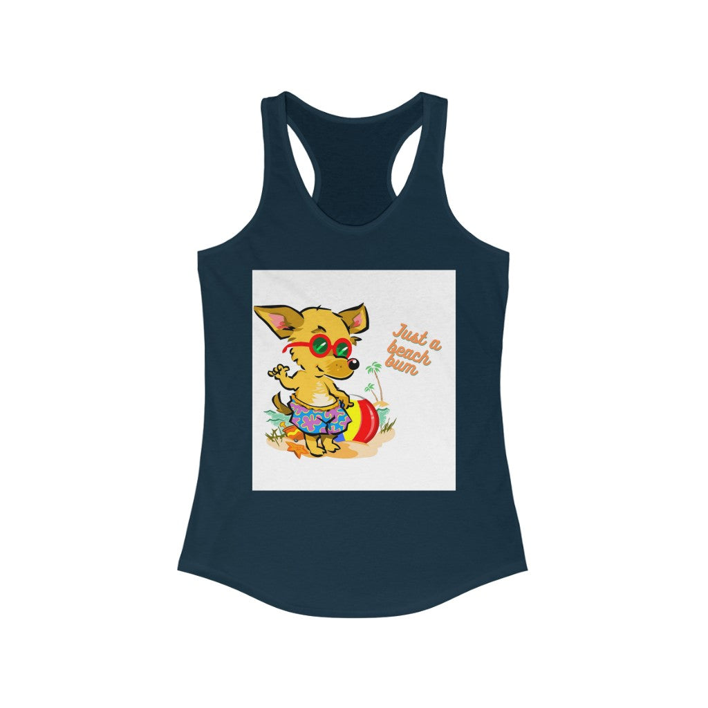 Just A Beach Bum Women's Ideal Racerback Tank