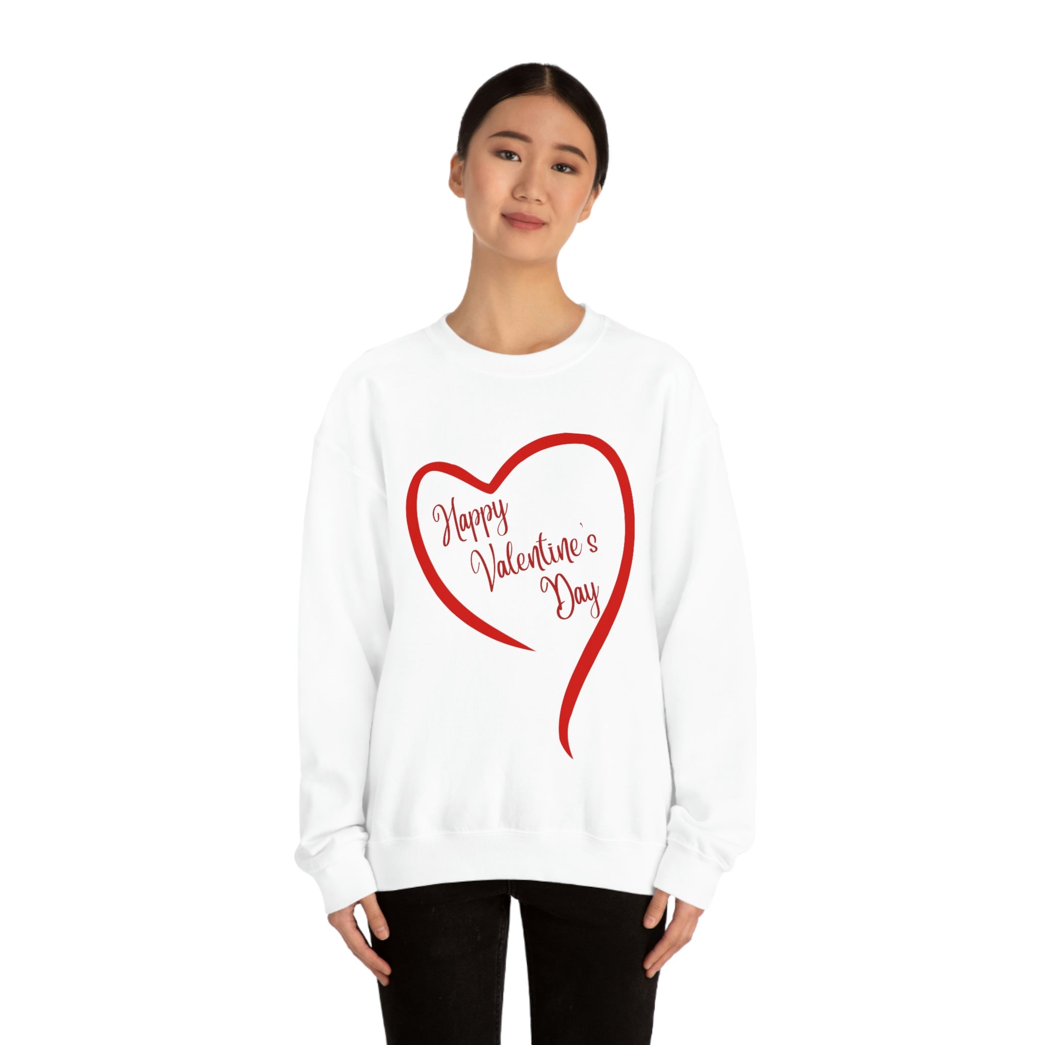 Happy Valentine's Day Unisex Heavy Blend™ Crewneck Sweatshirt