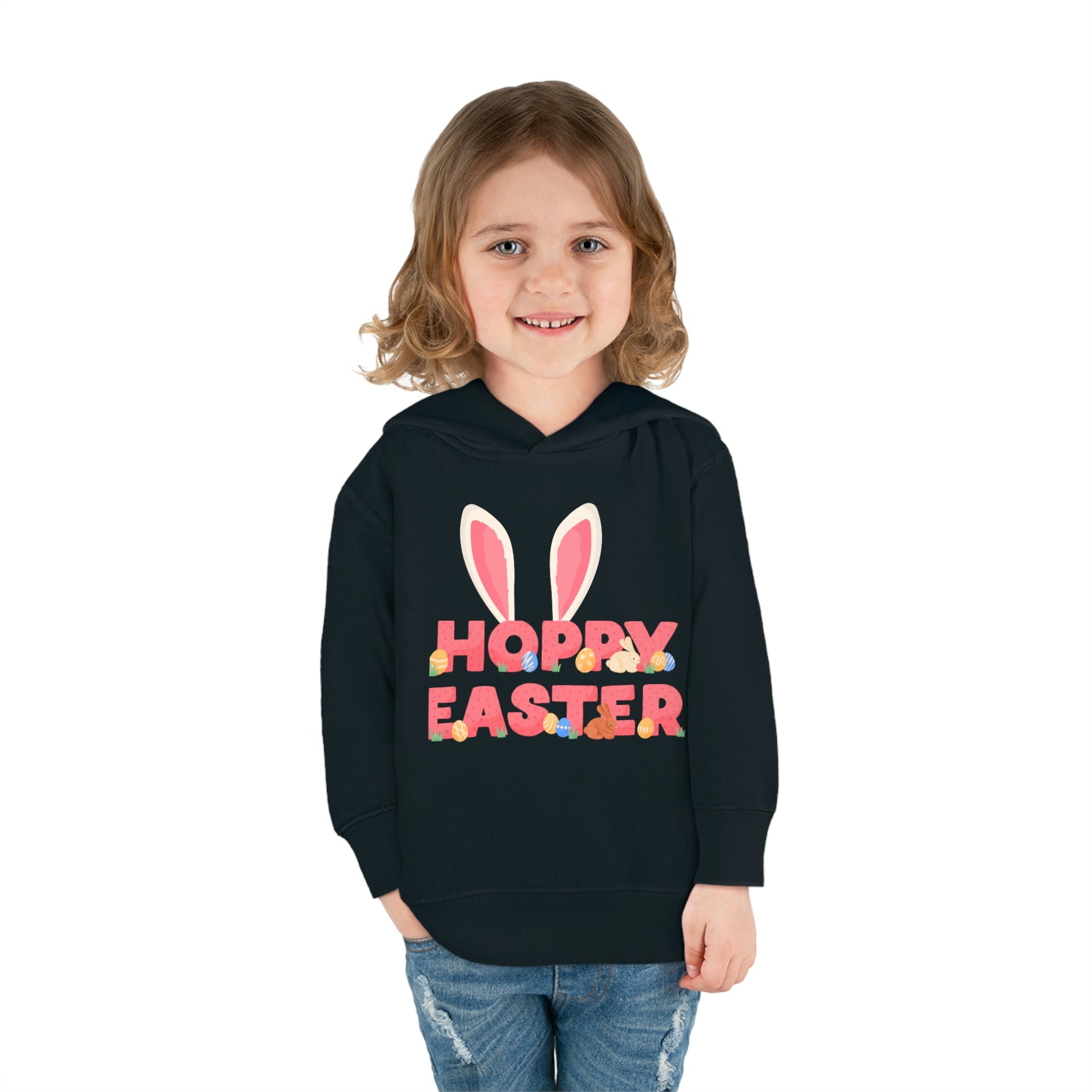 The Hoppy Easter Toddler Pullover Fleece Hoodie