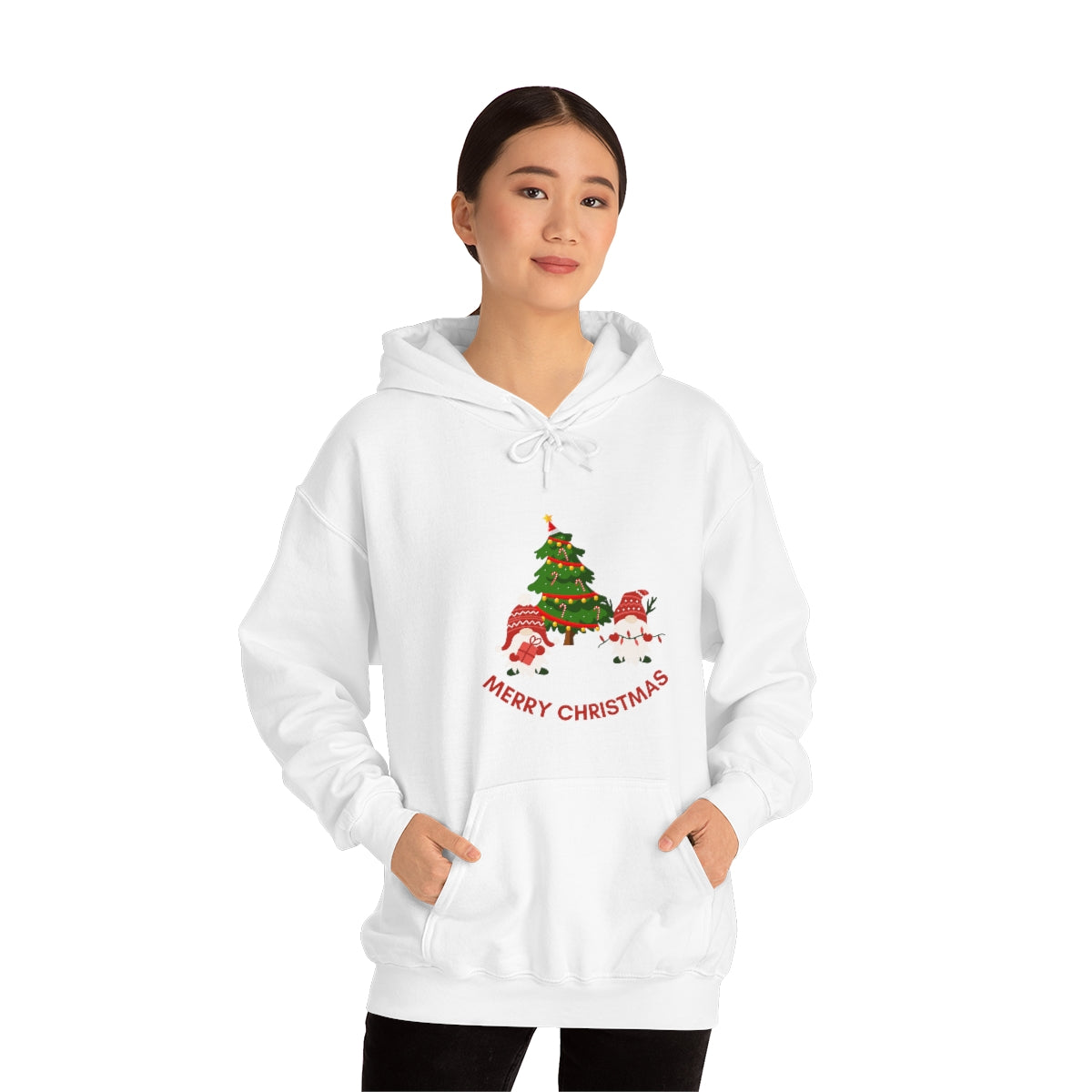 Merry & Bright Holidays Christmas Unisex Heavy Blend™ Hooded Sweatshirt