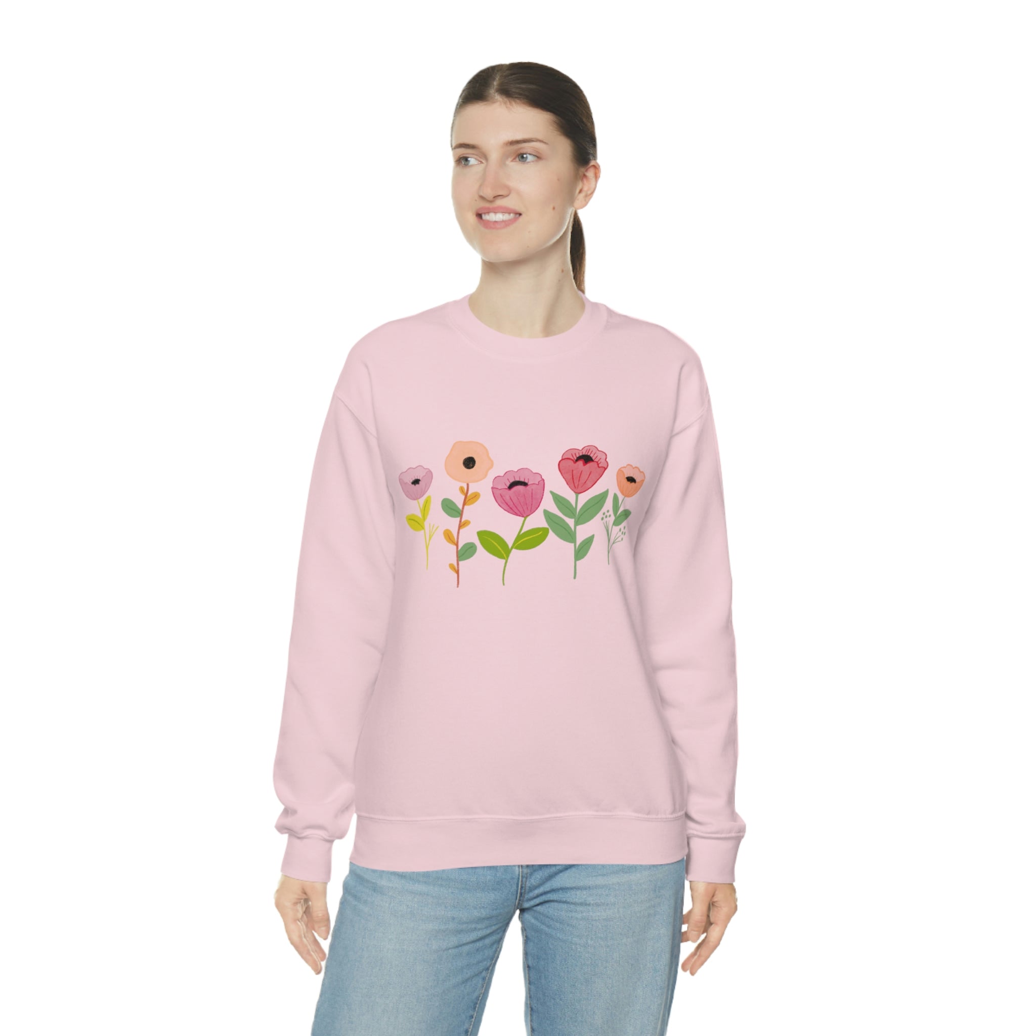 Spring Flowers Unisex Heavy Blend™ Crewneck Sweatshirt