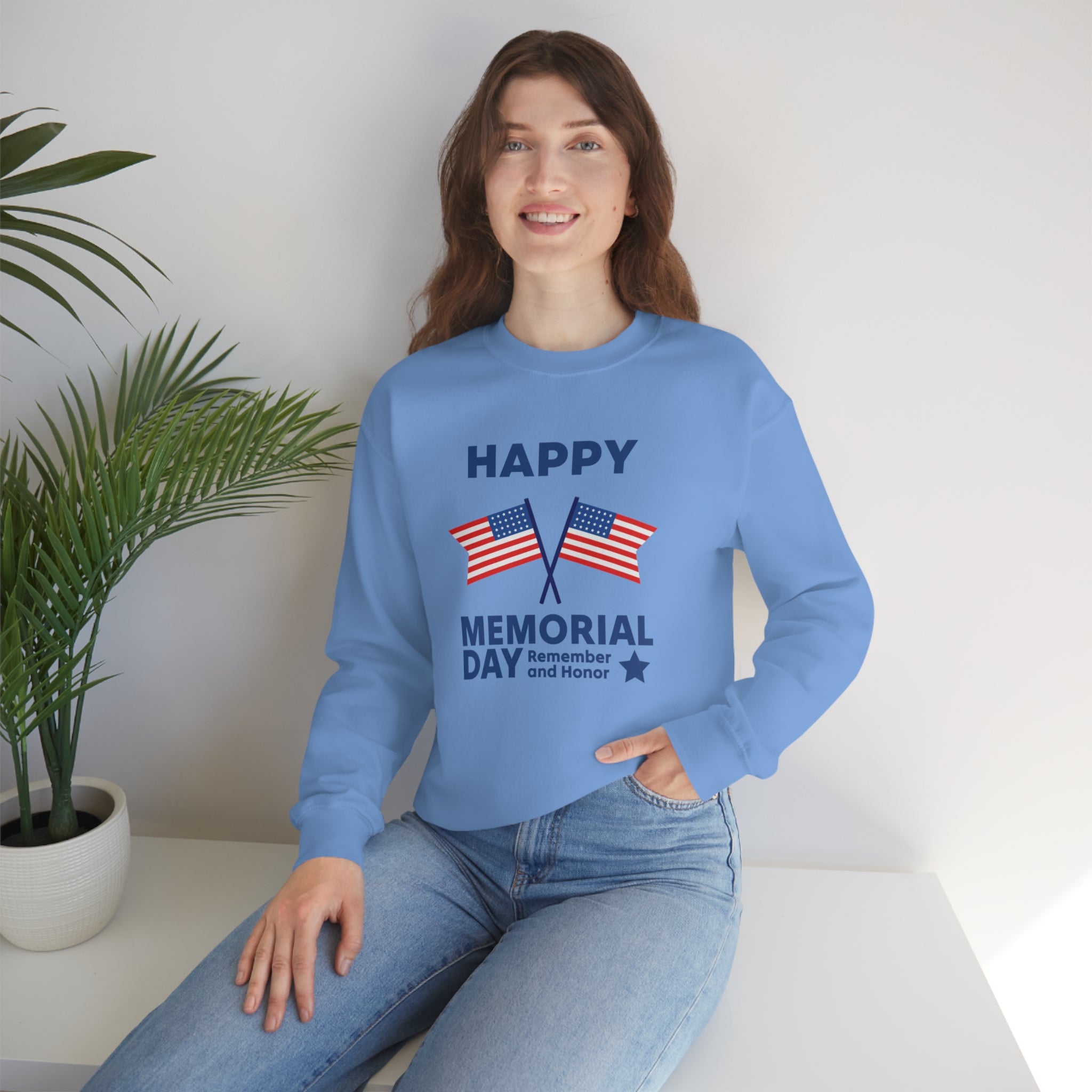 Happy Memorial Day Unisex Heavy Blend™ Crewneck Sweatshirt