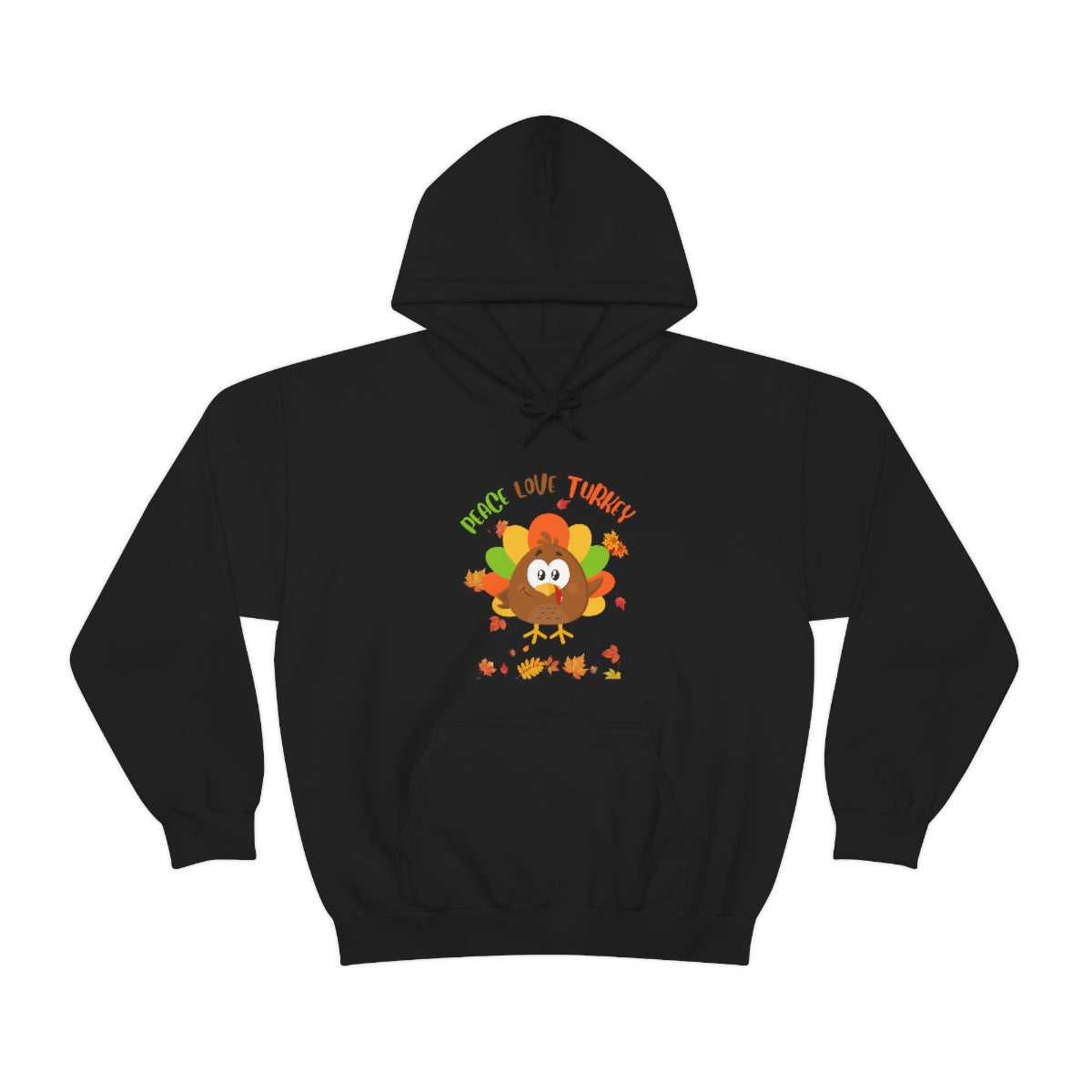 Peace Love Turkey Unisex Heavy Blend™ Hooded Sweatshirt