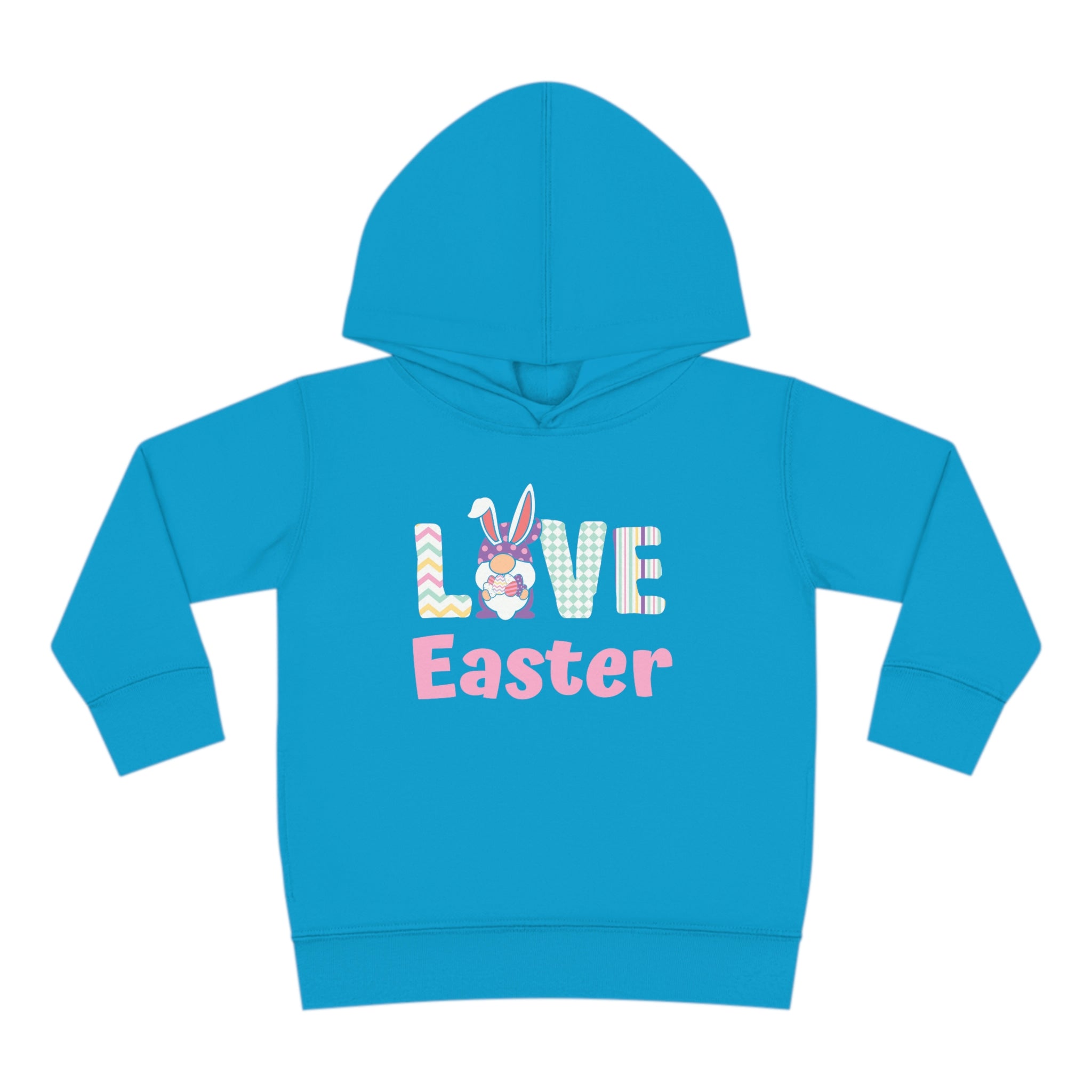 Gnome Love Easter Toddler Pullover Fleece Hoodie