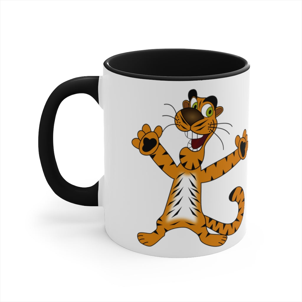 Tiger Accent Coffee Mug, 11oz