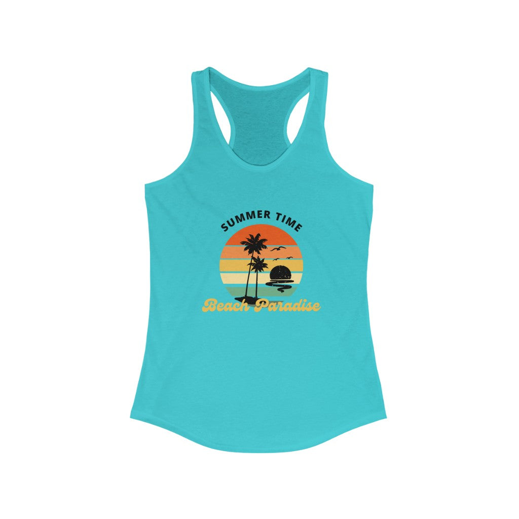 Beach Paradise Women's Ideal Racerback Tank