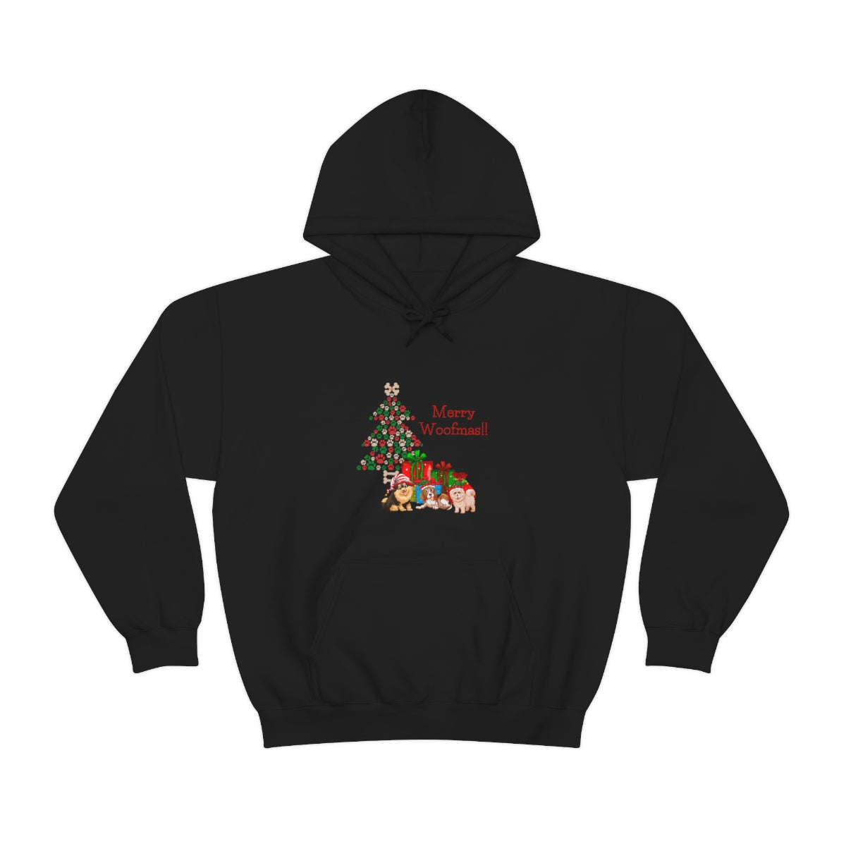 Merry Woolfmas Unisex Heavy Blend™ Hooded Sweatshirt