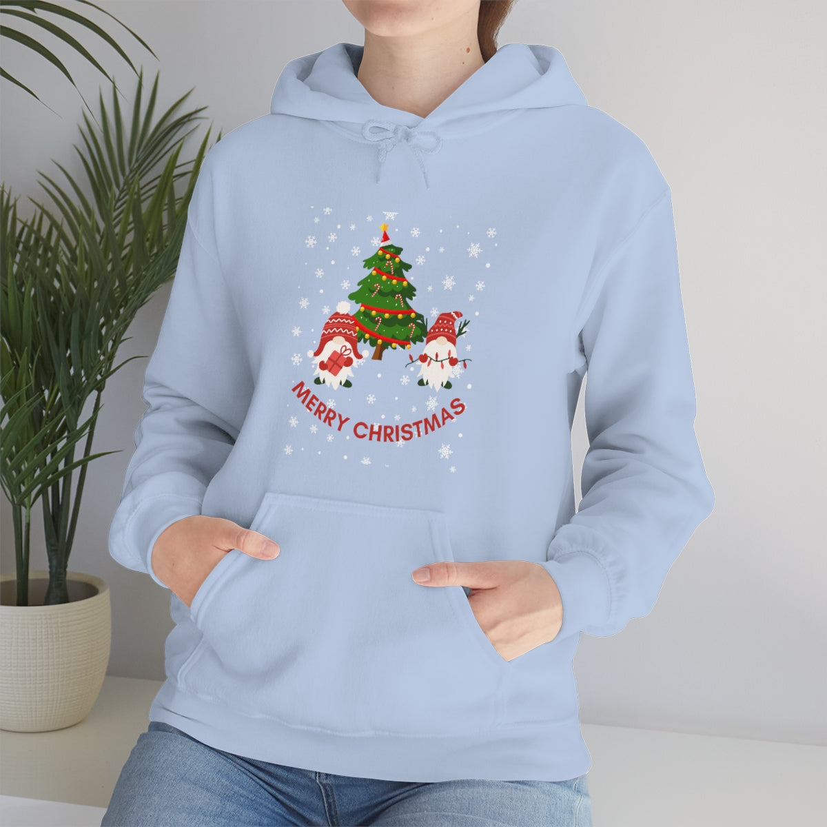 Merry & Bright Holidays Christmas Unisex Heavy Blend™ Hooded Sweatshirt