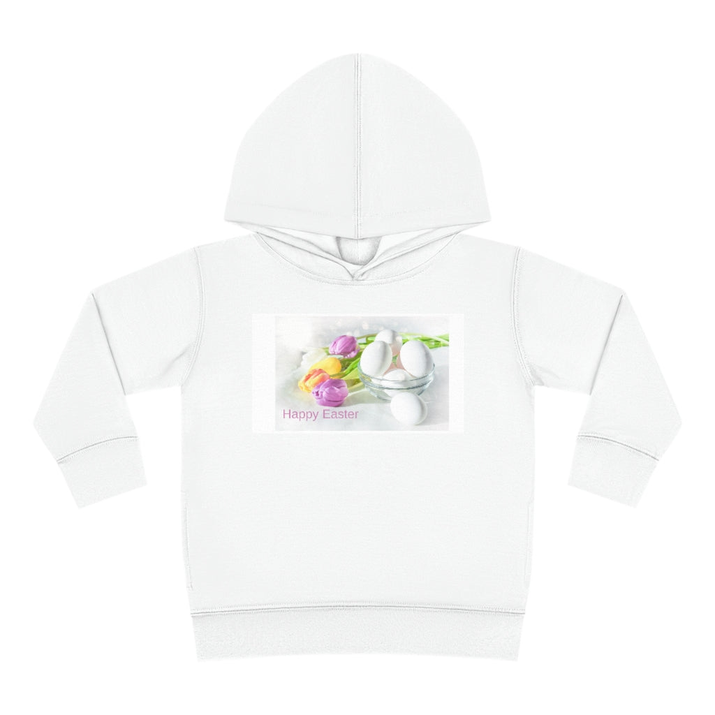 Happy Easter Toddler Pullover Fleece Hoodie