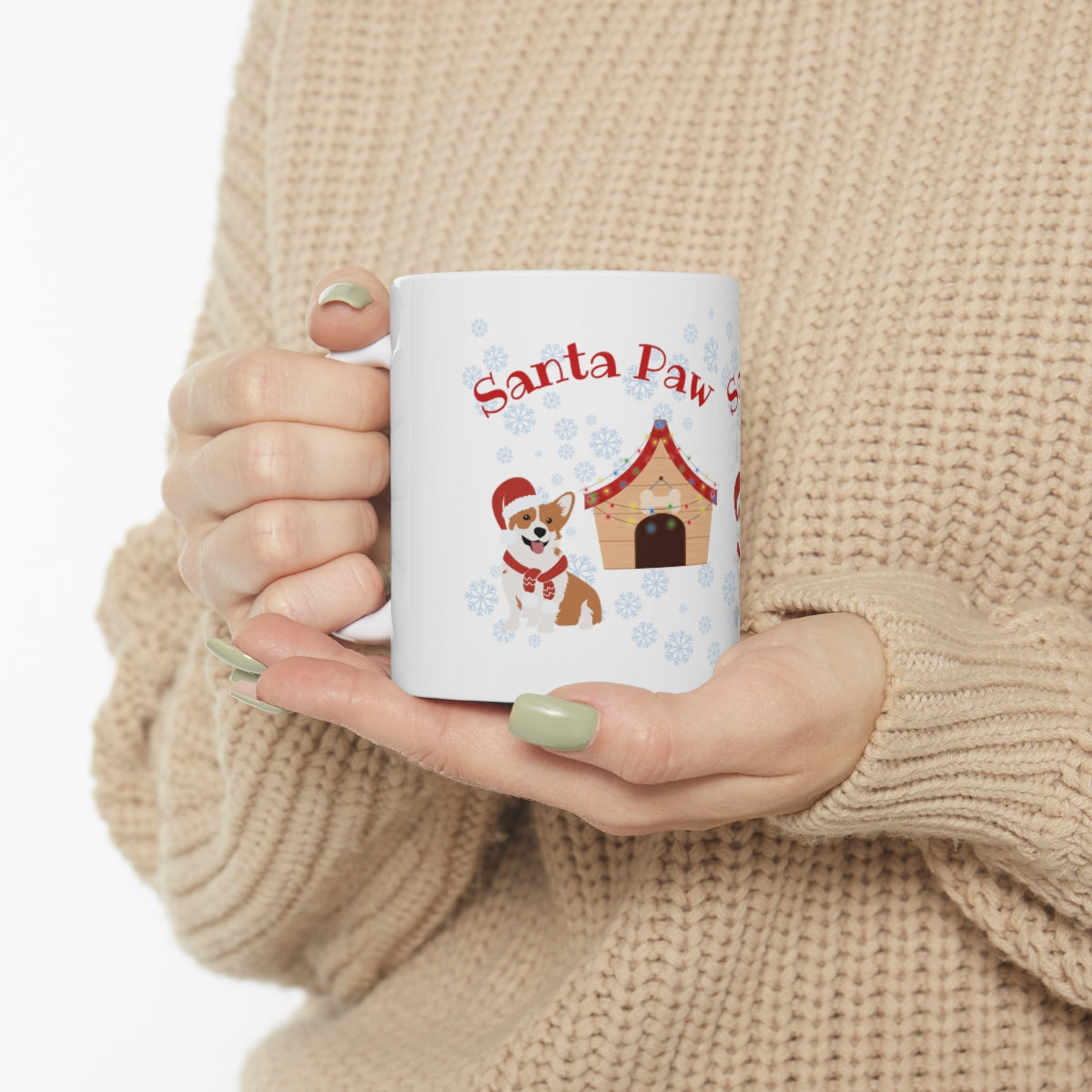 Santa Paw Ceramic Mug 11oz