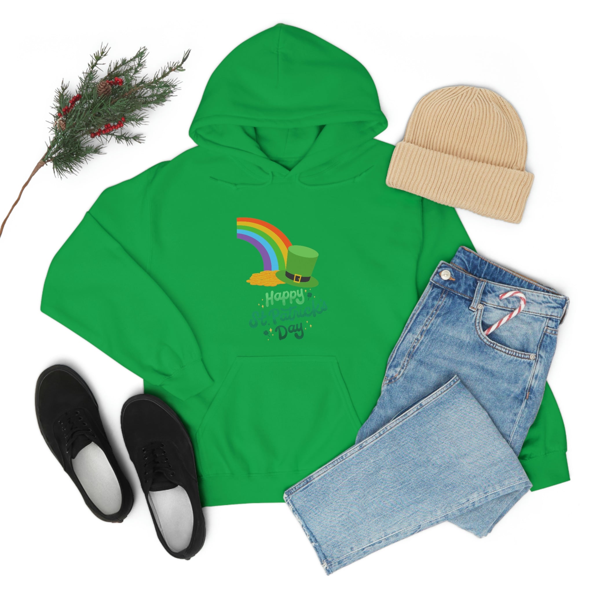 Happy Saint Patrick Day Unisex Heavy Blend™ Hooded Sweatshirt