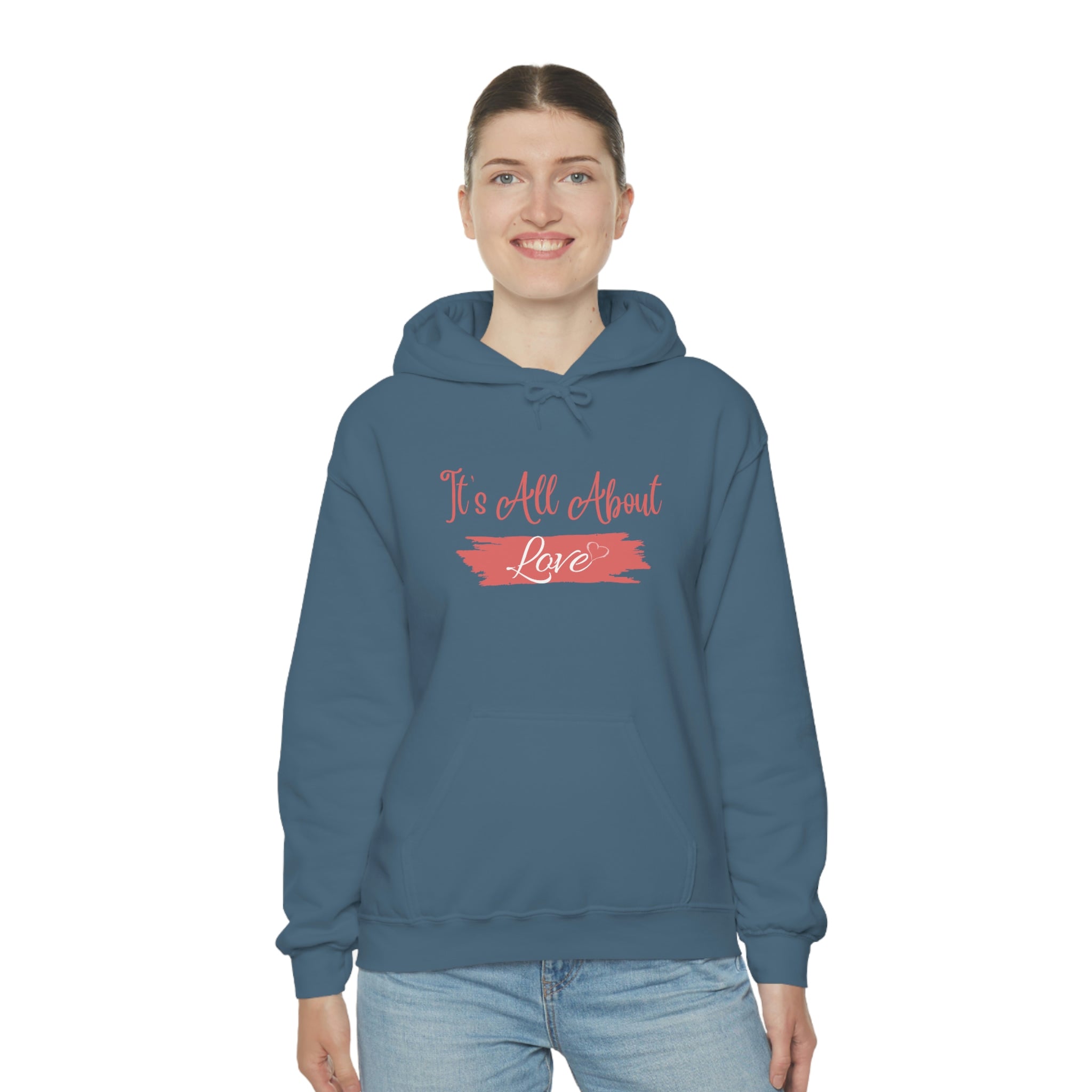 It's All About Love Unisex Heavy Blend™ Hooded Sweatshirt