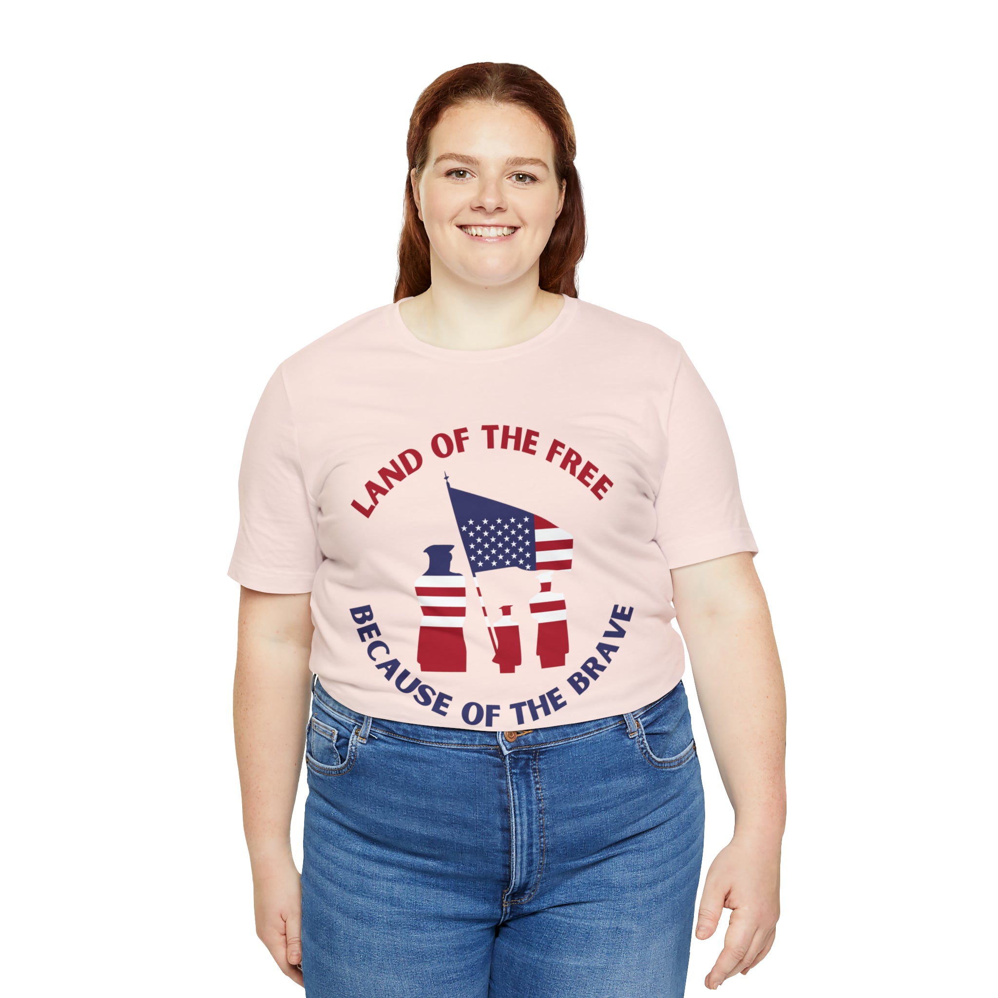 Memorial Day Land Of The Free Unisex Jersey Short Sleeve Tee