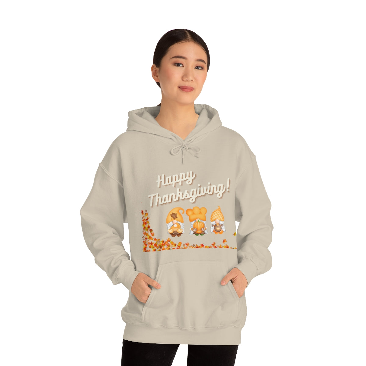 Happy Thanksgiving Gnome Unisex Heavy Blend™ Hooded Sweatshirt