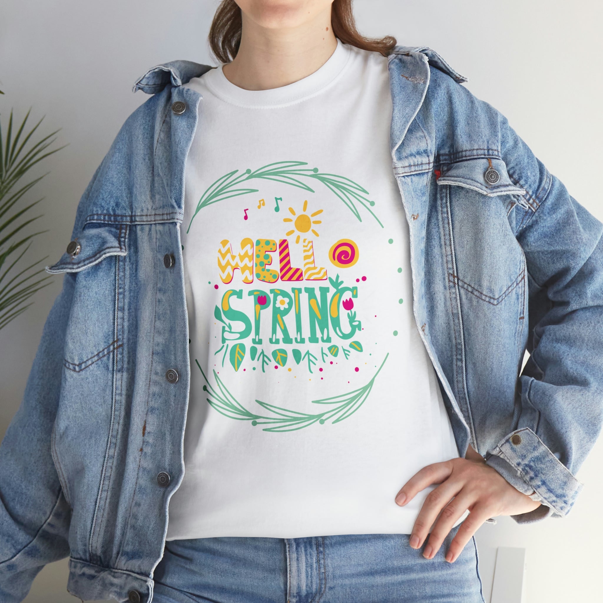 Hello Spring Unisex Heavy Cotton Tee