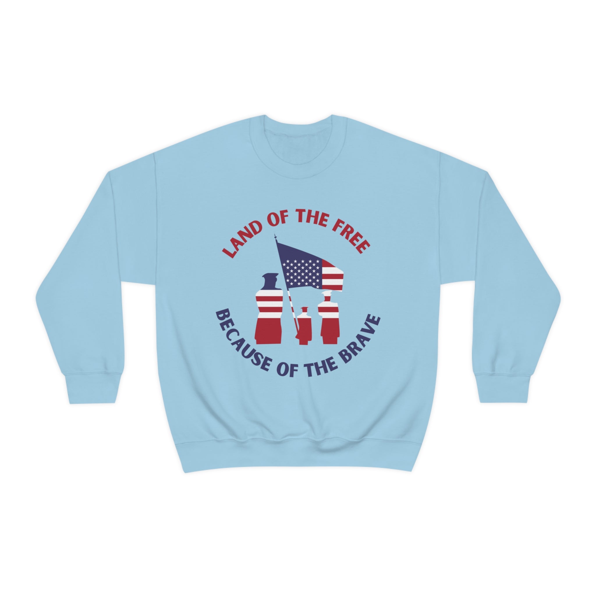 Memorial Day Land Of The Free Unisex Heavy Blend™ Crewneck Sweatshirt