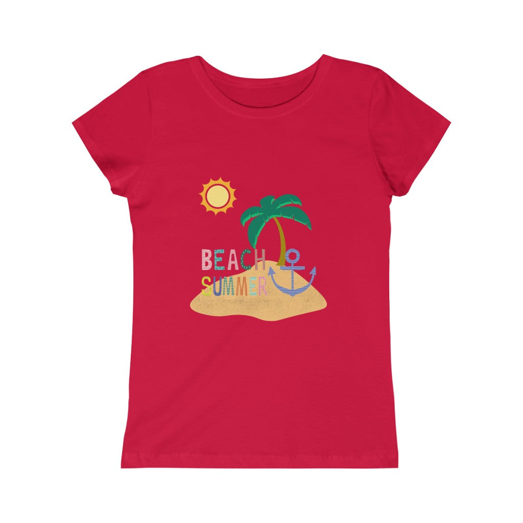 Beach Summer Girls Princess Tee