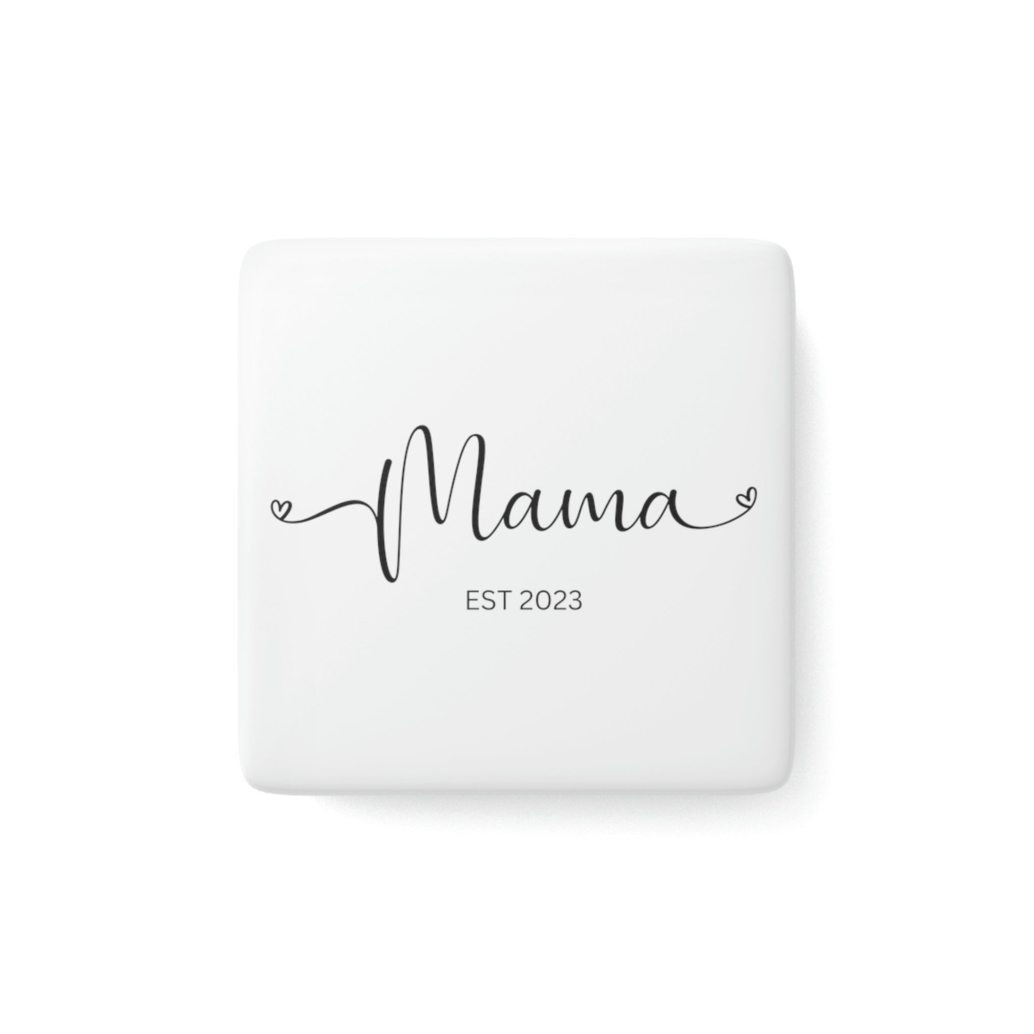 Happy Mama Day Porcelain Magnet, Square