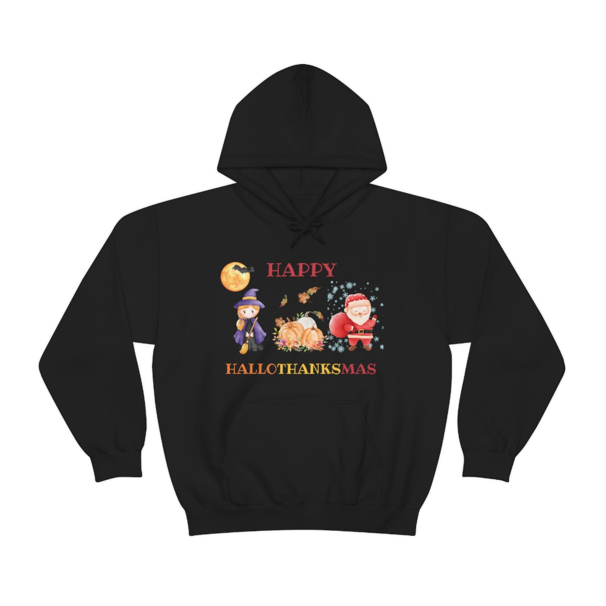 Happy Hallothanksmas Unisex Heavy Blend™ Hooded Sweatshirt