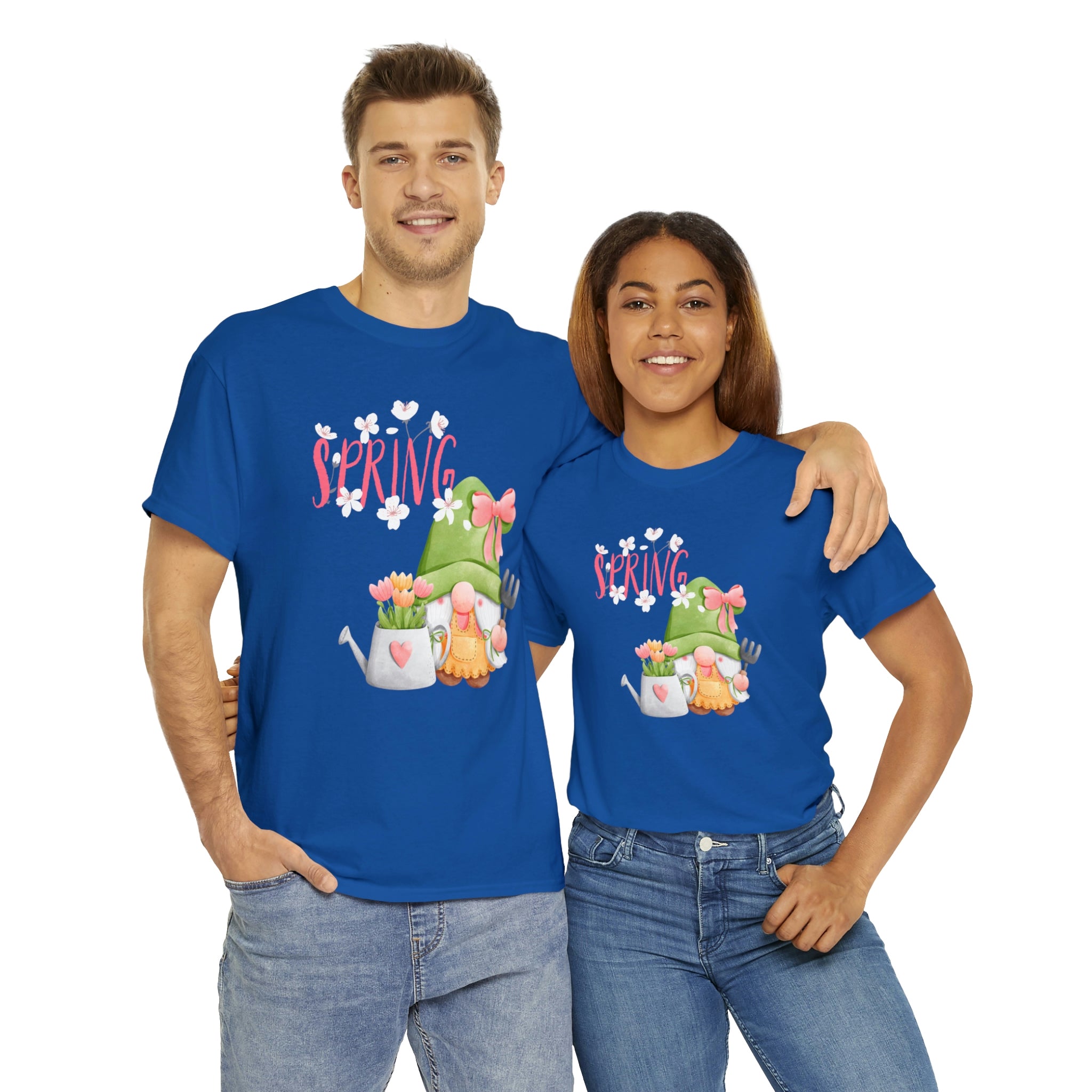 Gnome Happy Spring Unisex Heavy Cotton Tee