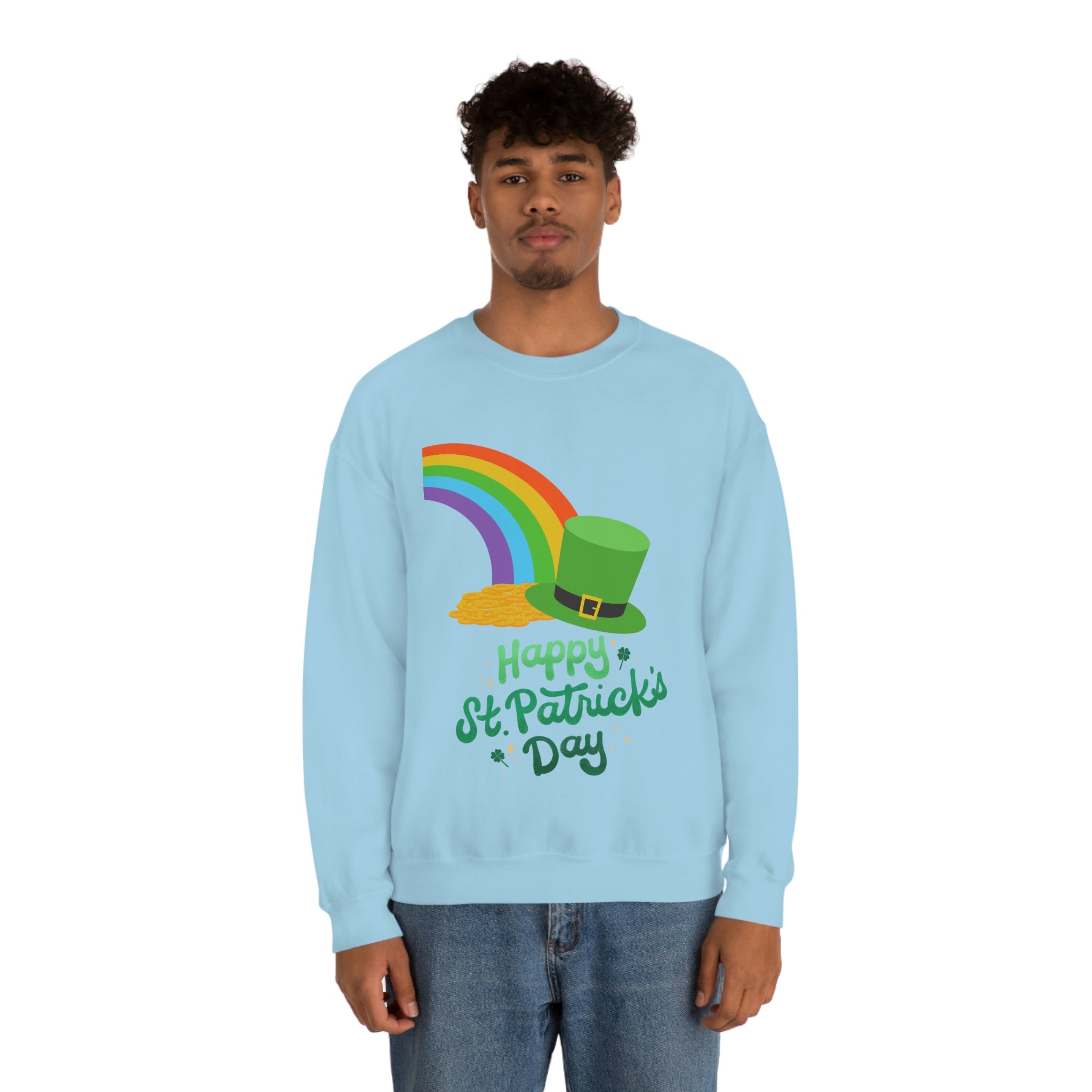 Happy Saint Patrick Day Unisex Heavy Blend™ Crewneck Sweatshirt