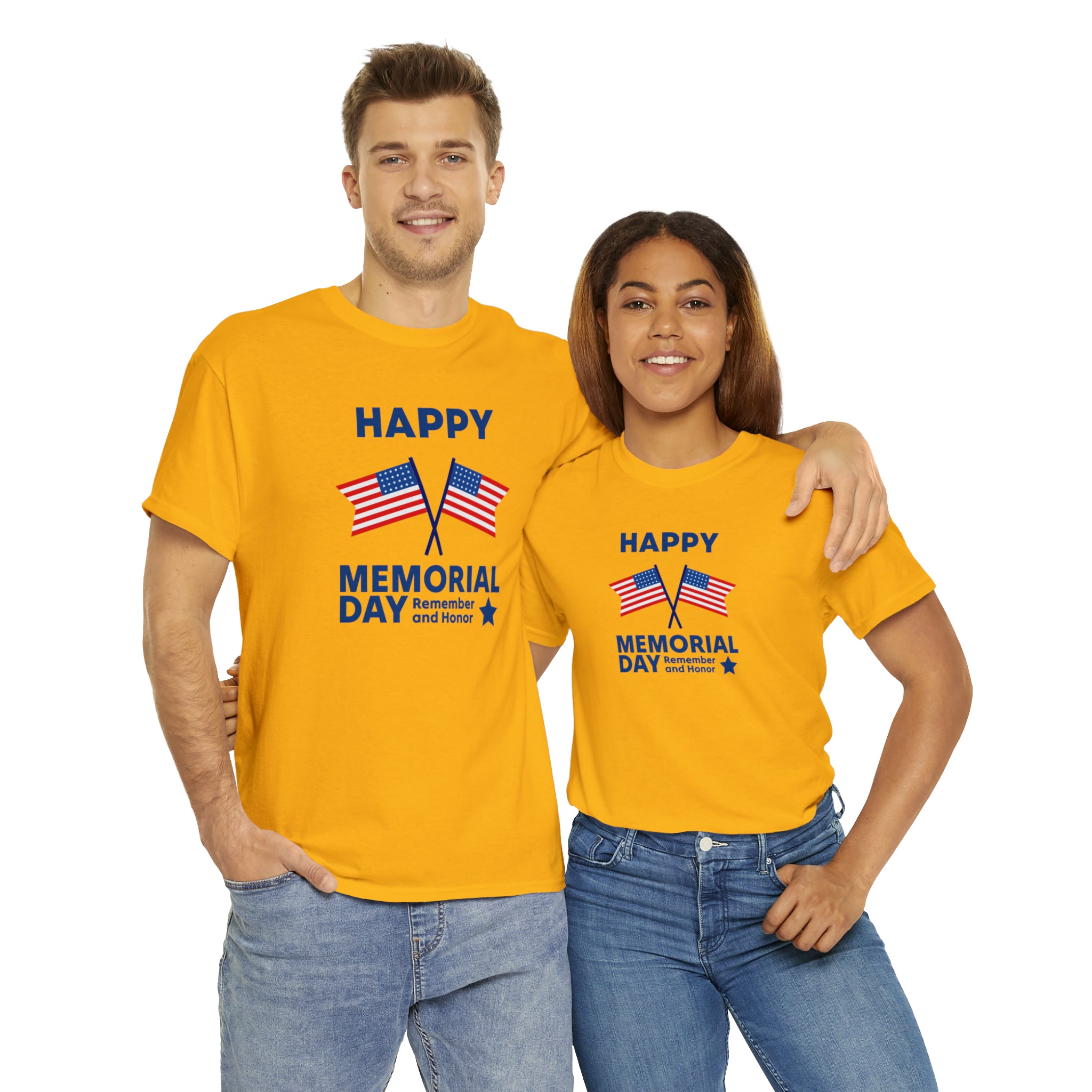 Happy Memorial Day Unisex Heavy Cotton Tee